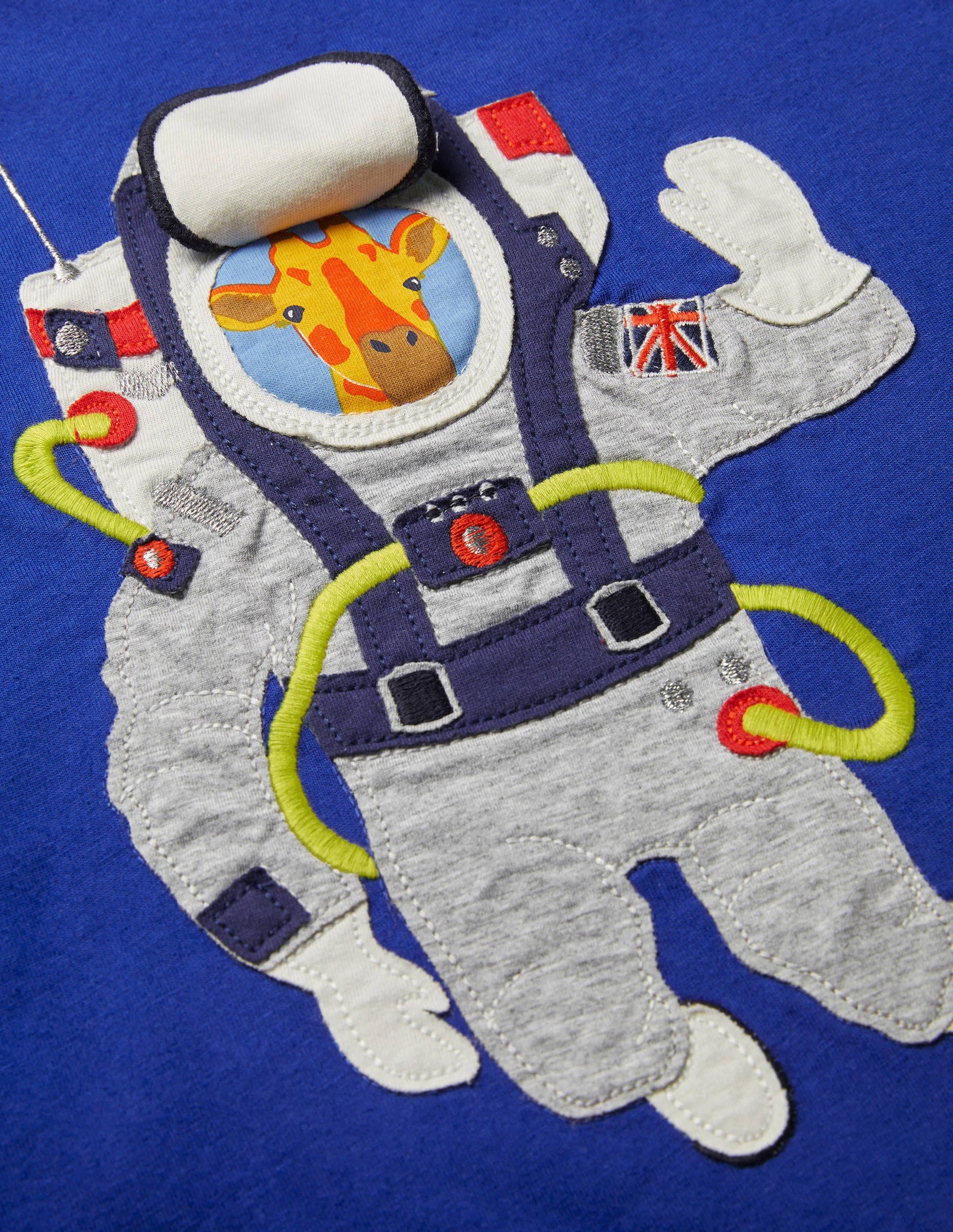Lift-the-flap Space T-shirt-Brilliant Blue Astronaut-3