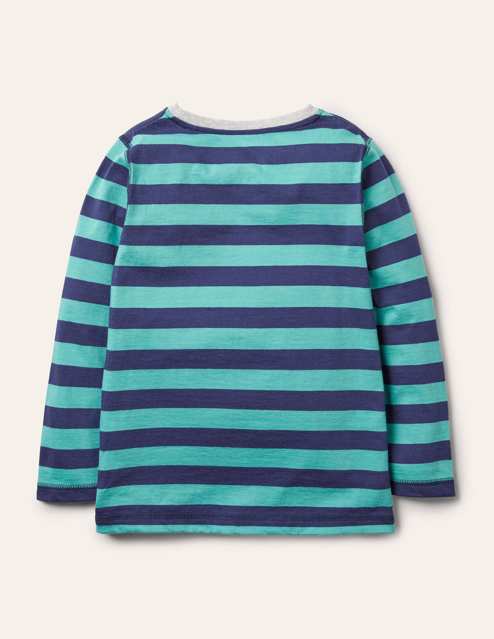 Supersoft Long-sleeved T-shirt-Brook Blue/Navy-2