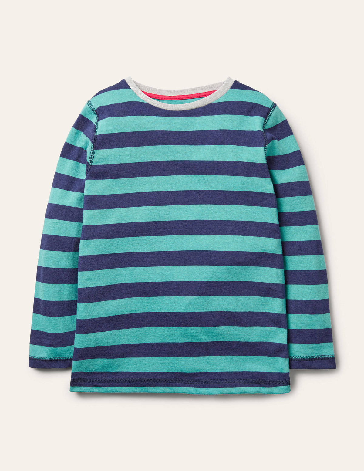 Supersoft Long-sleeved T-shirt-Brook Blue/Navy-1