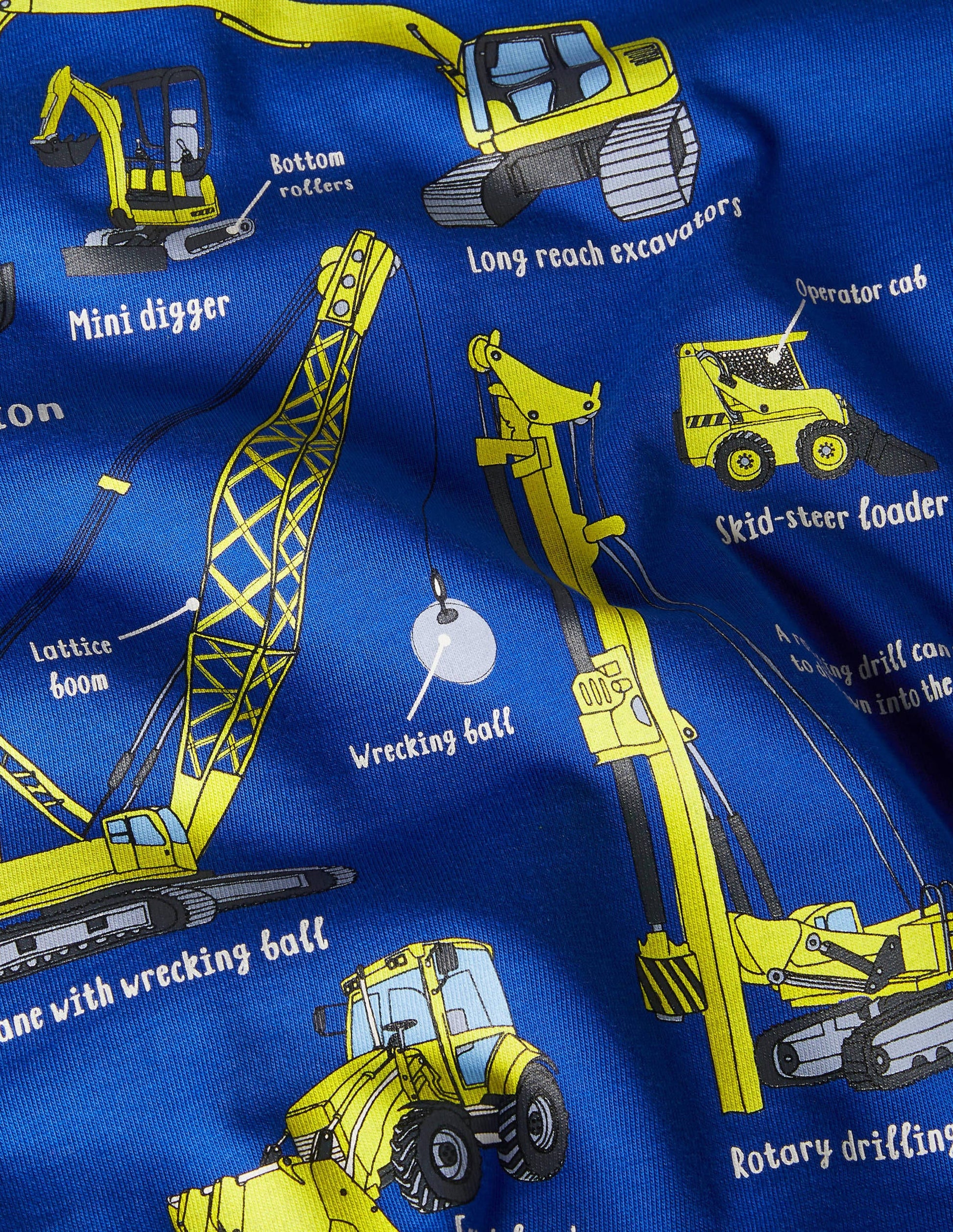 Educational Vehicle T-shirt-Brilliant Blue Diggers-3