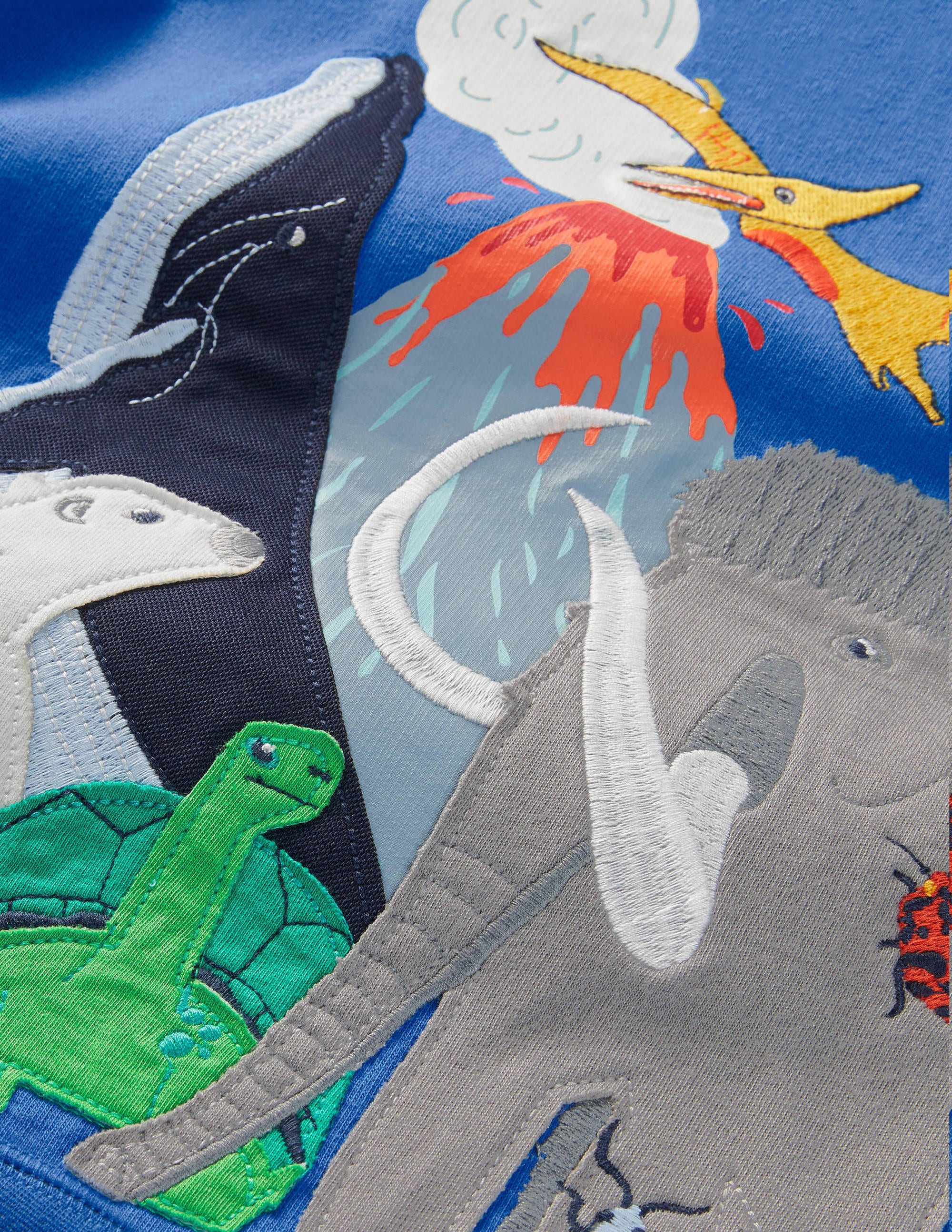 Graphic Crew Sweatshirt-Elizabethan Blue Animals - Image 3