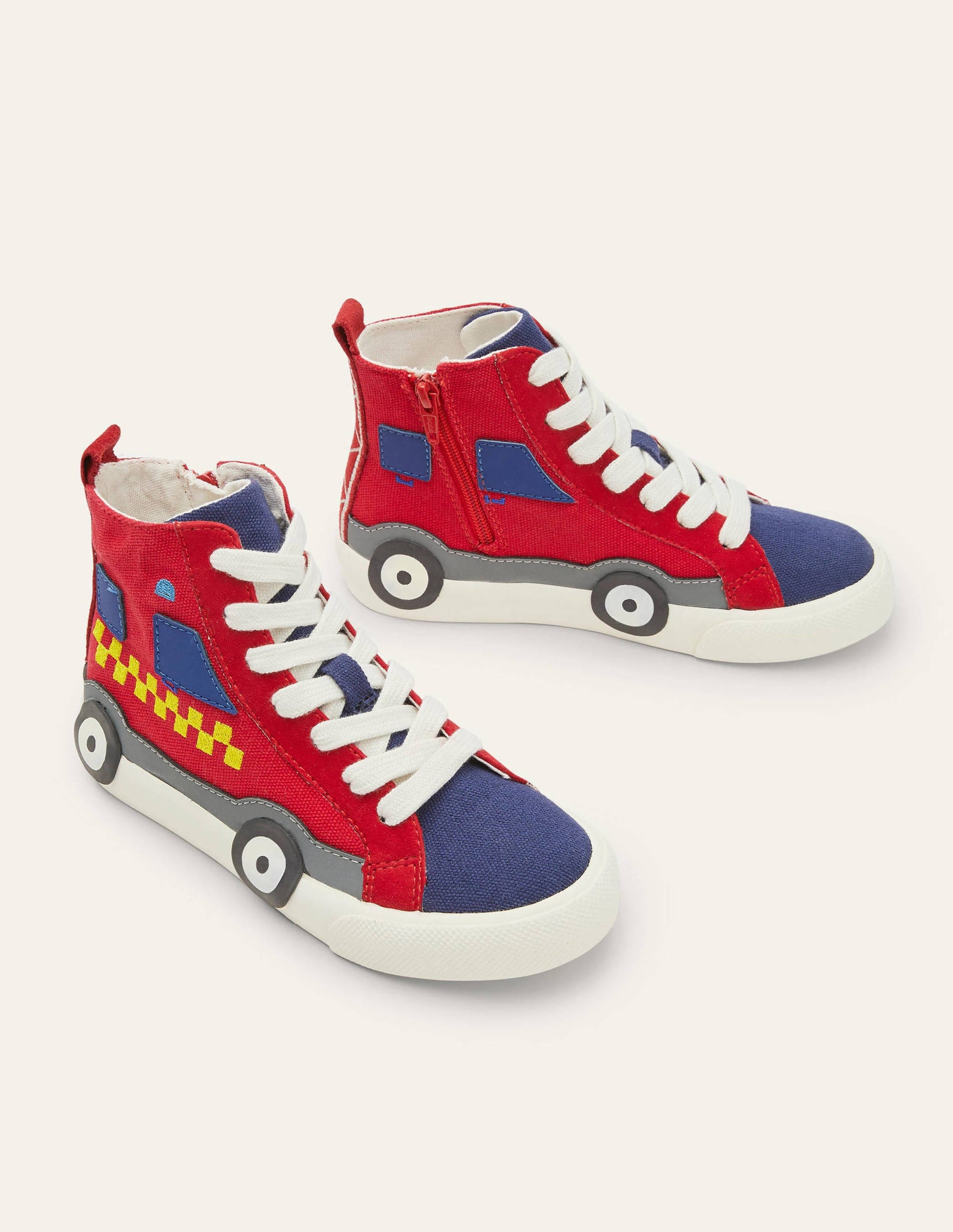 Novelty High Tops-Red Fire Engine-1