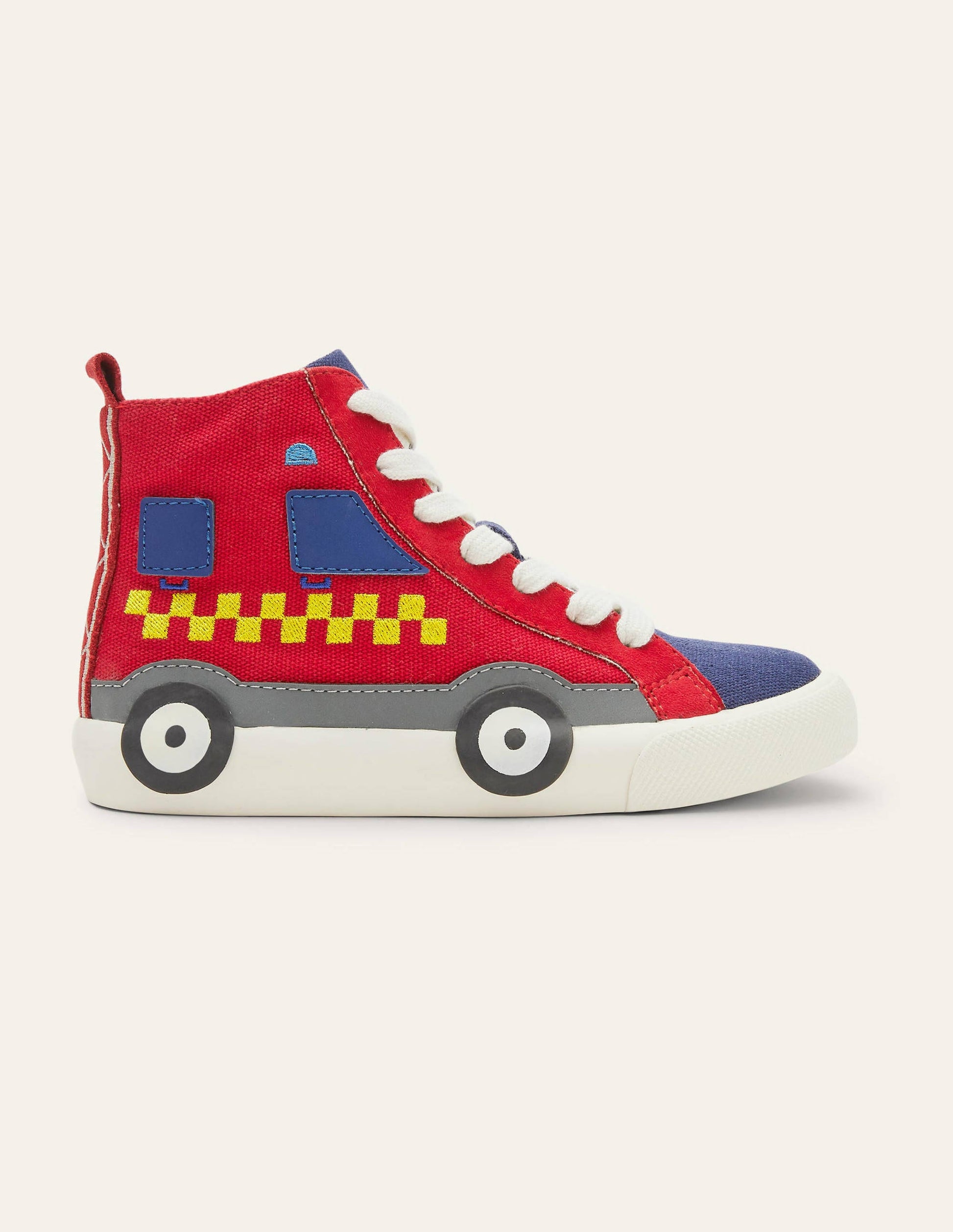 Novelty High Tops-Red Fire Engine-2