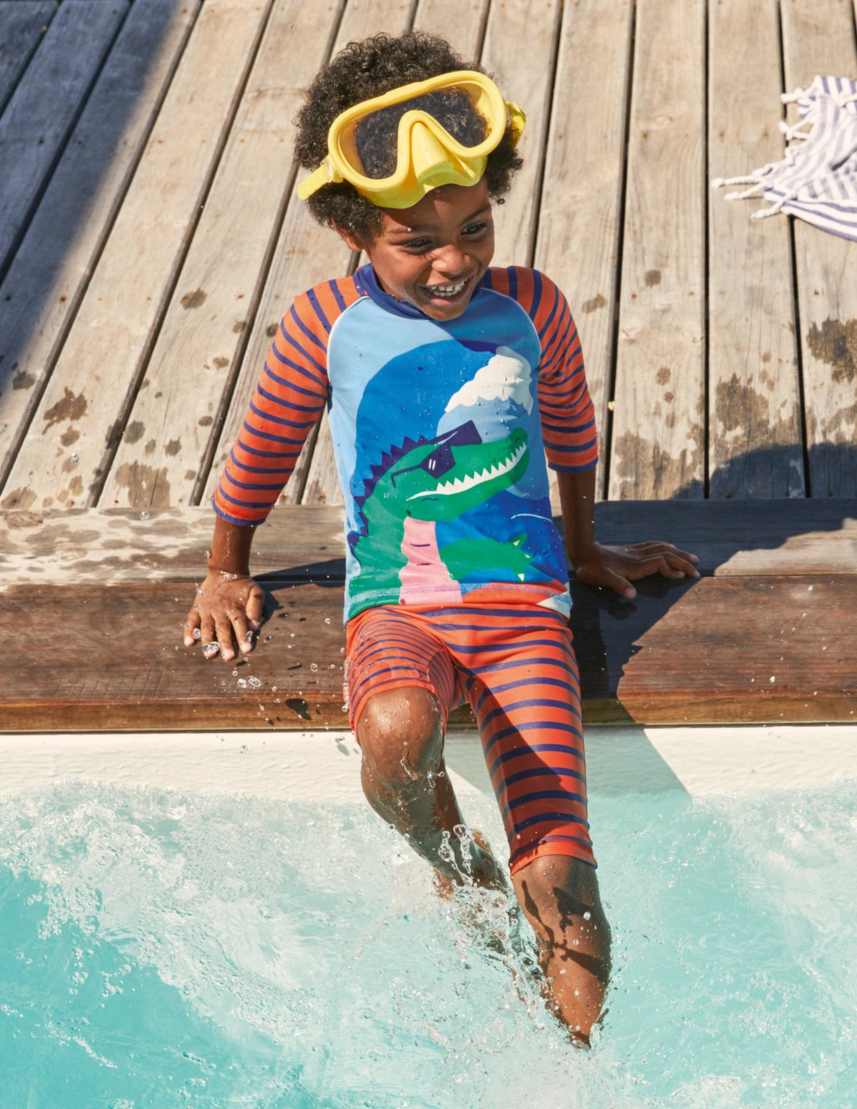 Surf Suit-Firecracker Red Surfing Croc-4