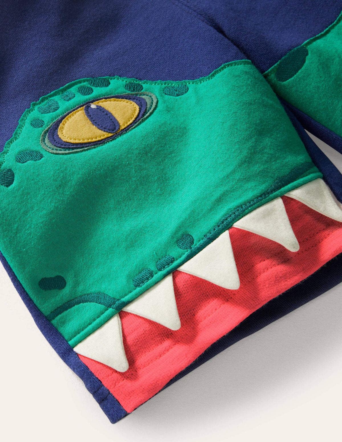 Appliqué Sweatshorts-Brilliant Blue Crocodile - Image 3