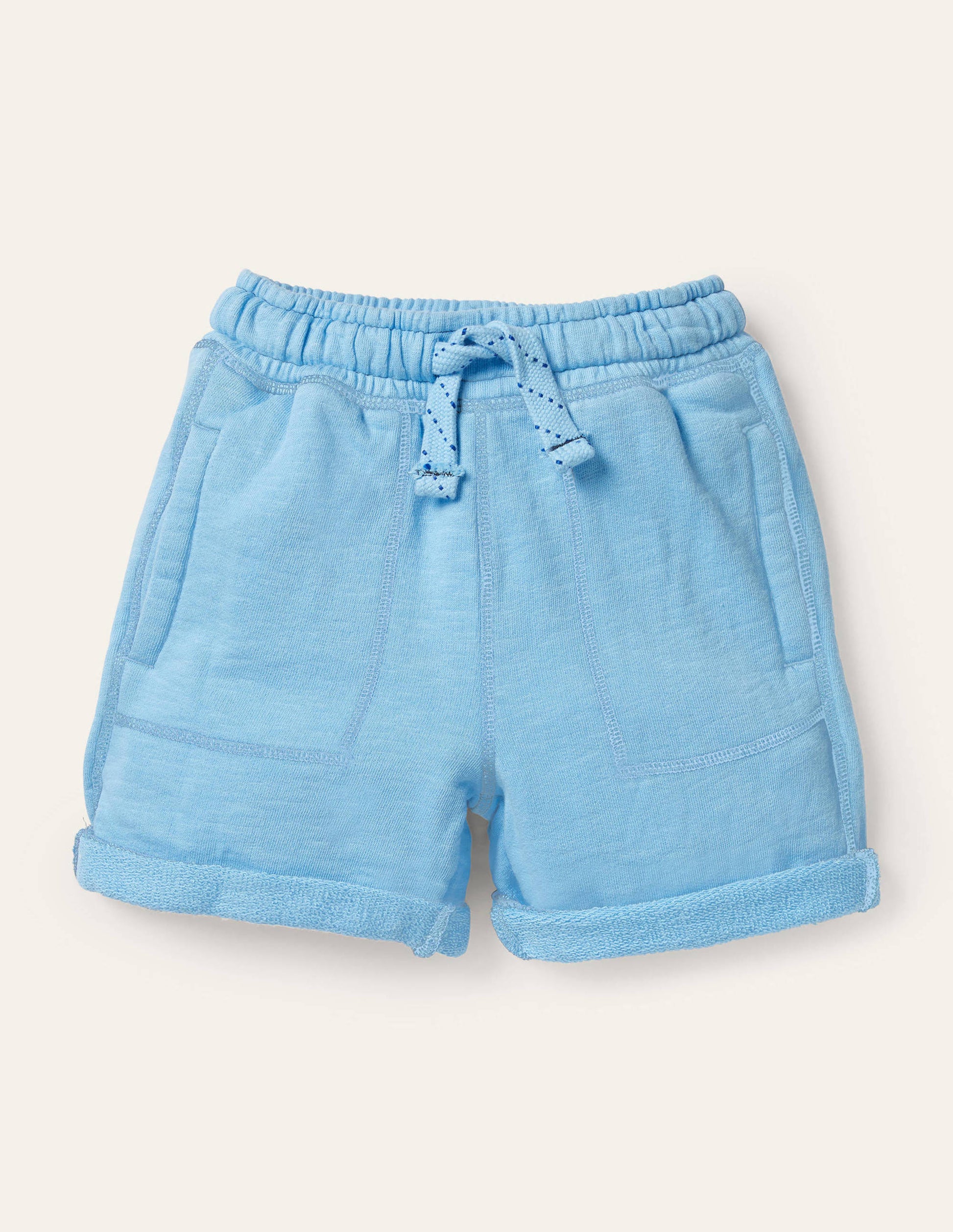 Garment-dyed Sweatshorts-Surfboard Blue-1