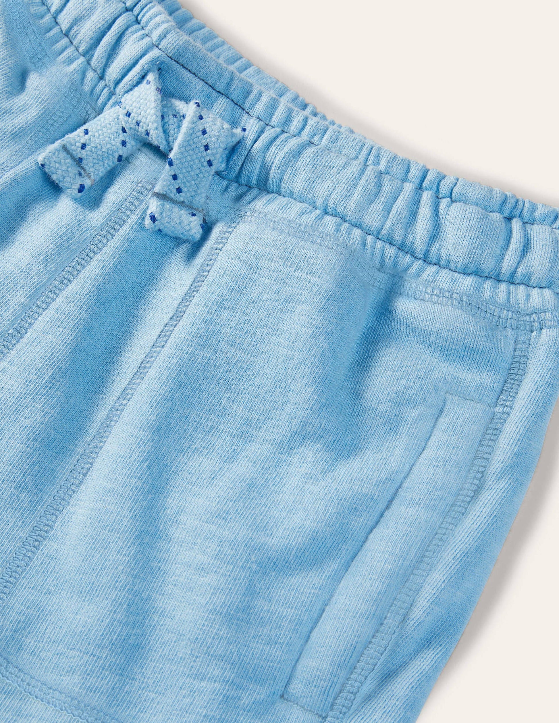 Garment-dyed Sweatshorts-Surfboard Blue-3