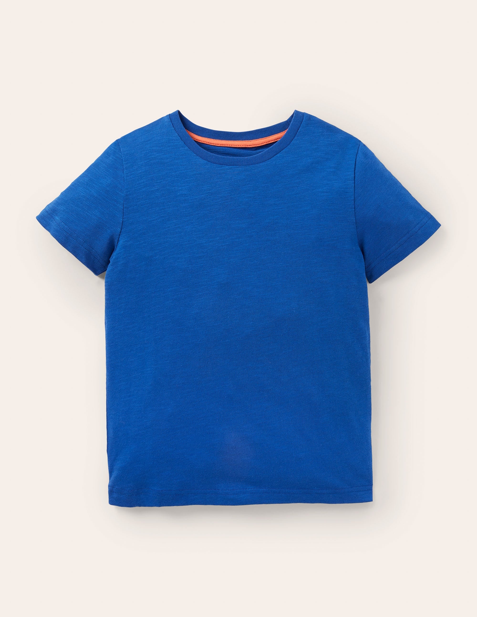 Slub Washed T-shirt-Bold Blue - Image 1