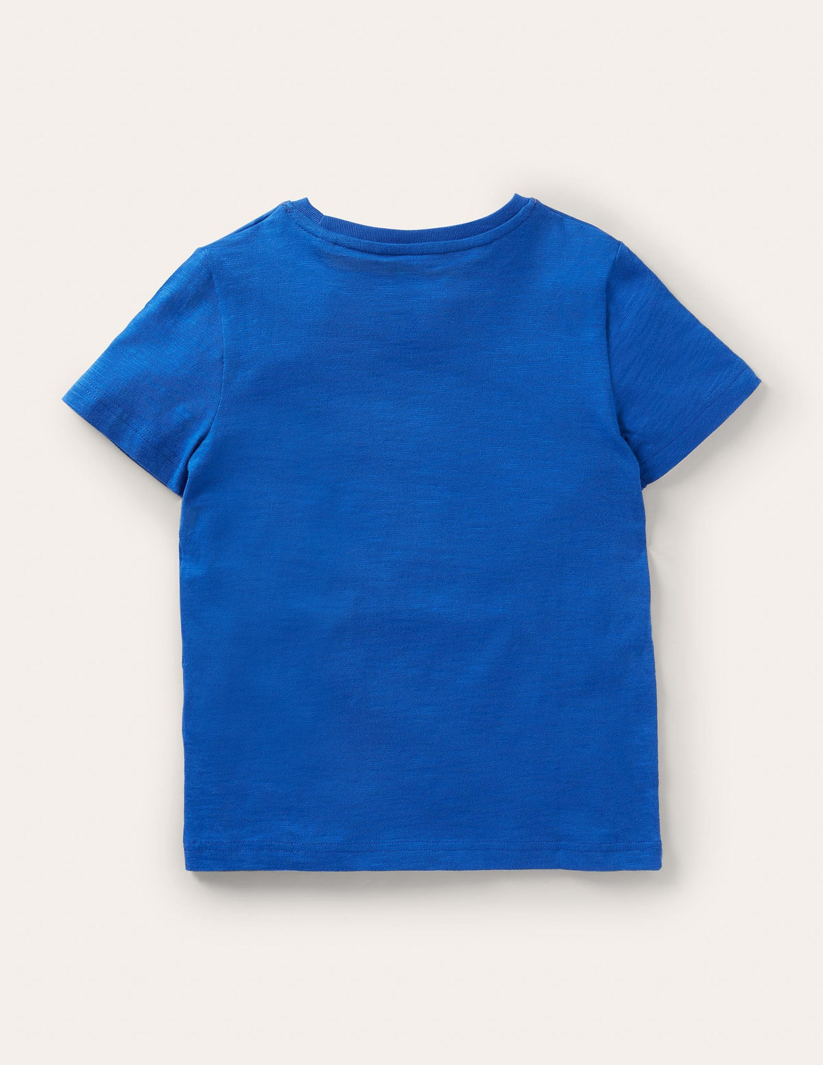 Slub Washed T-shirt-Bold Blue-2