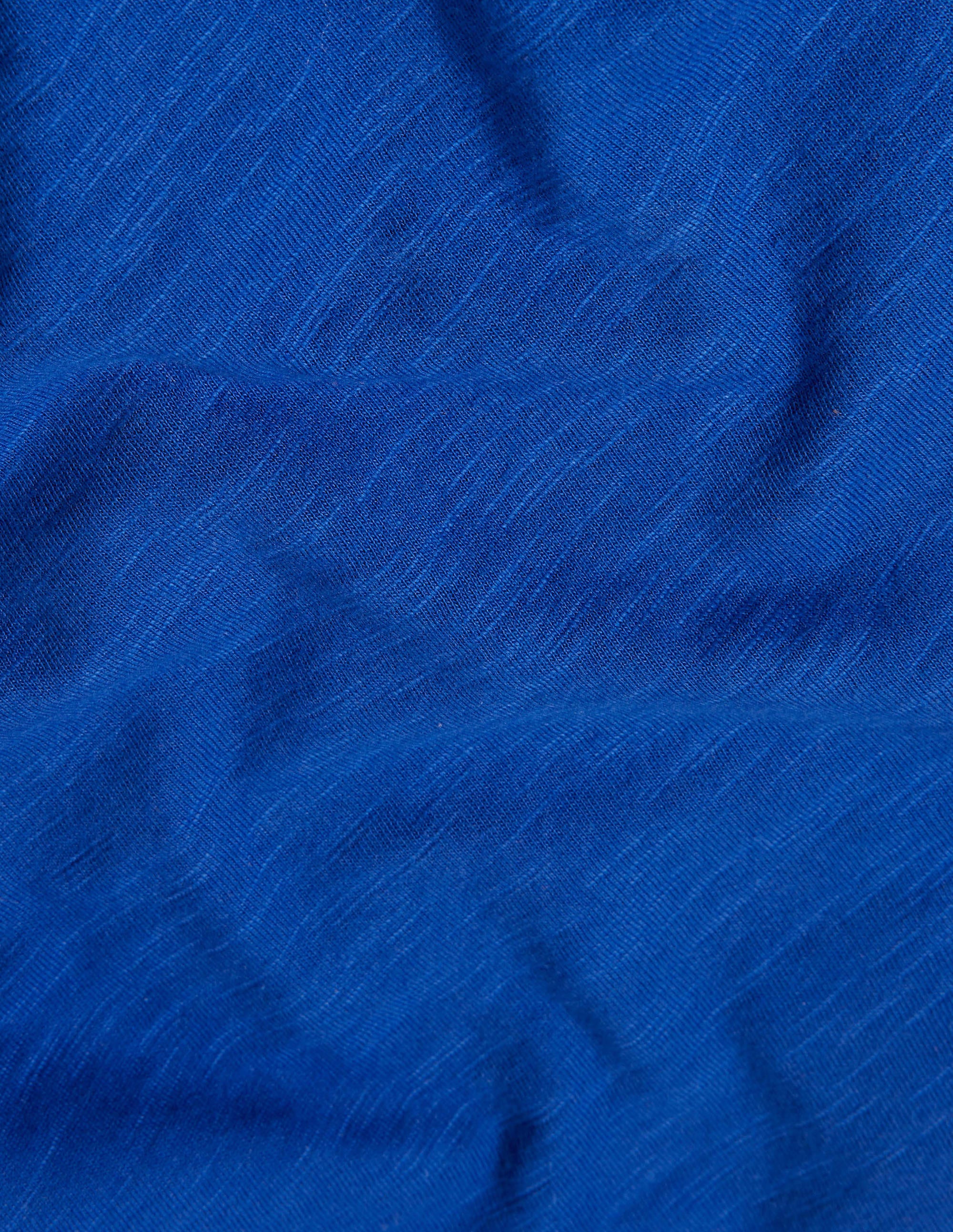 Slub Washed T-shirt-Bold Blue - Image 3