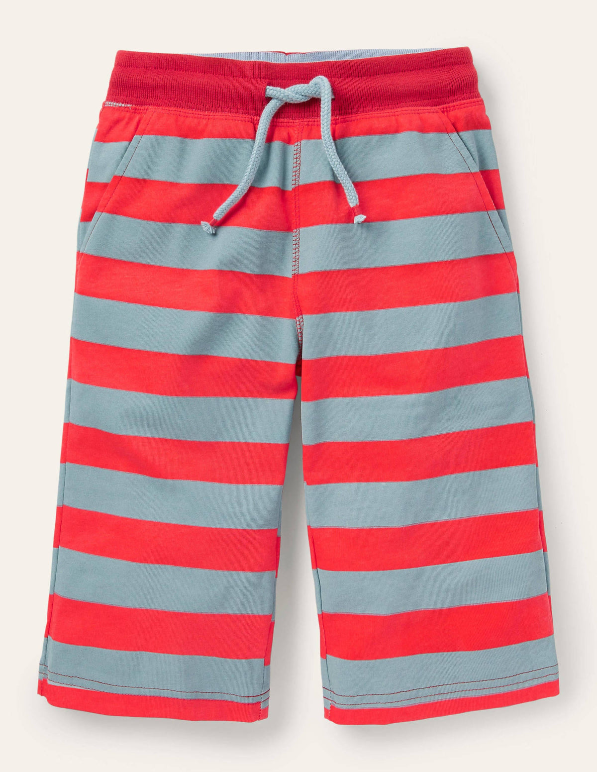 Jersey Baggies-Strawberry Tart Red/Misty Blue - Image 1