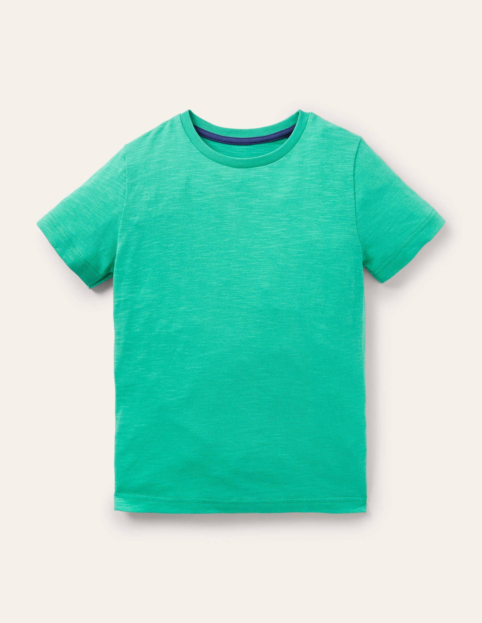 Slub Washed T-shirt-Tropical Green-1