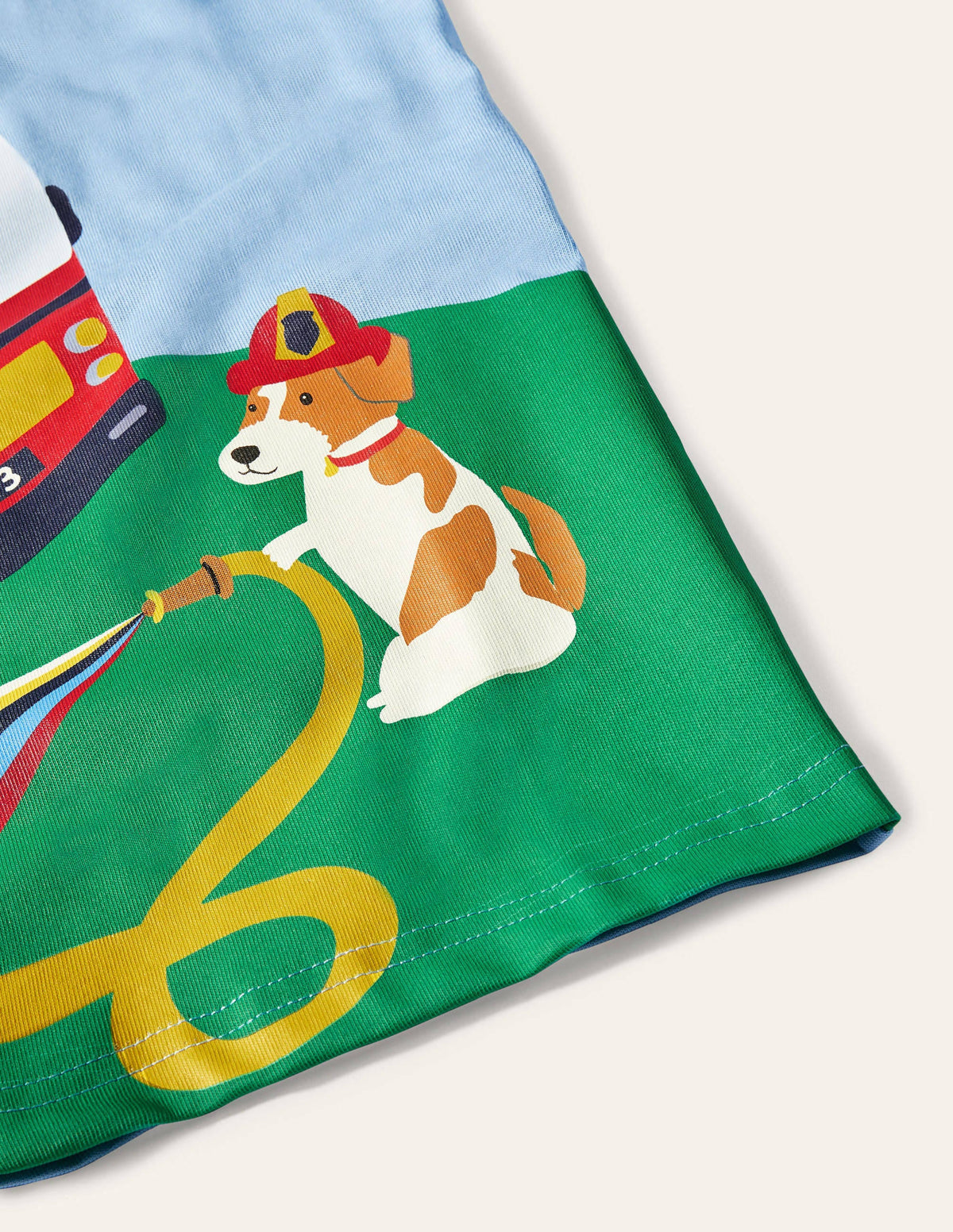 Vehicle Scene T-shirt-Surfboard Blue-3