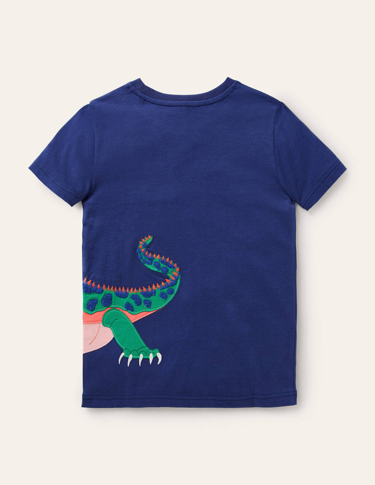 Exotic Animal Appliqué T-shirt-Starboard Blue Iguana-2