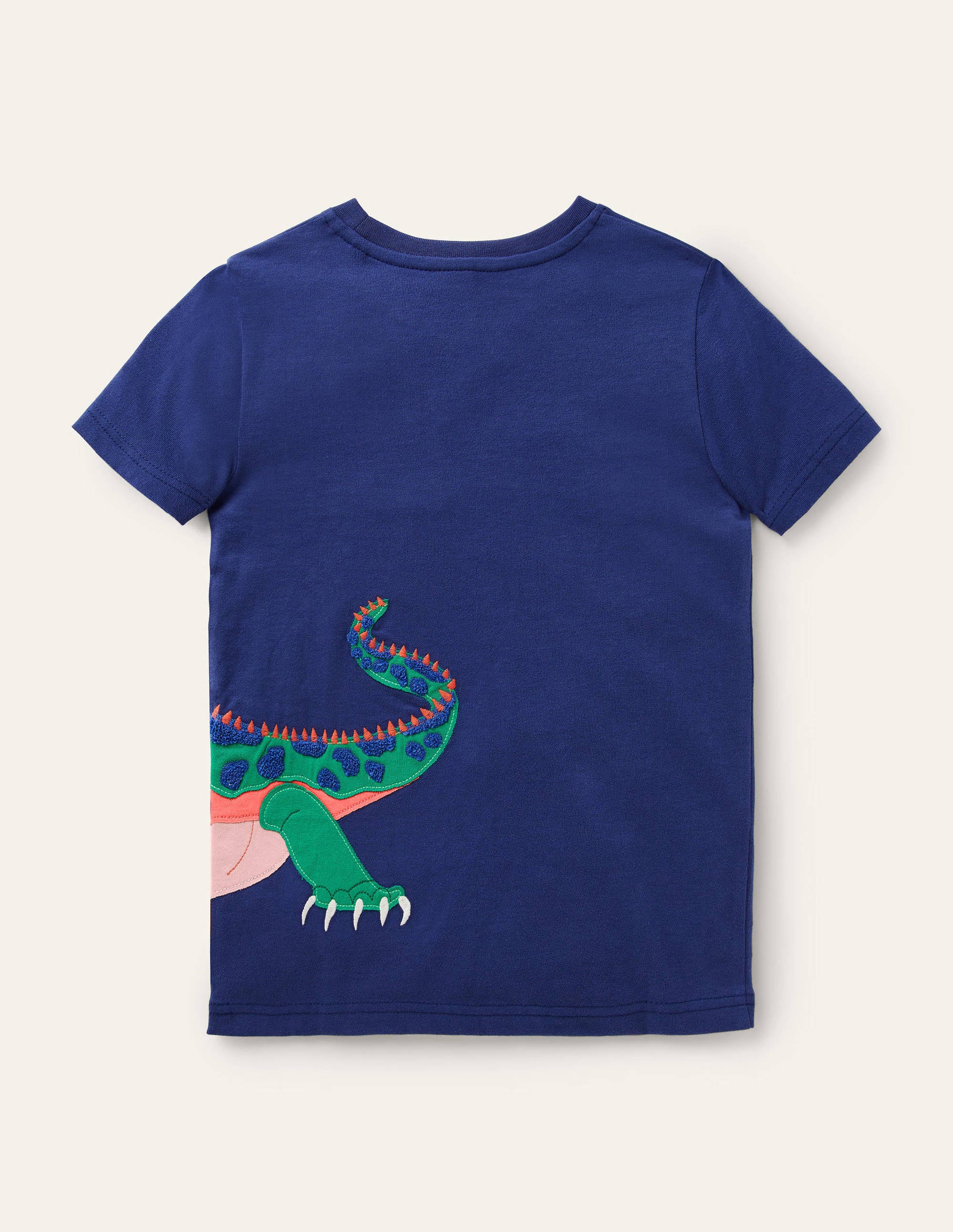 Exotic Animal Appliqué T-shirt-Starboard Blue Iguana - Image 2