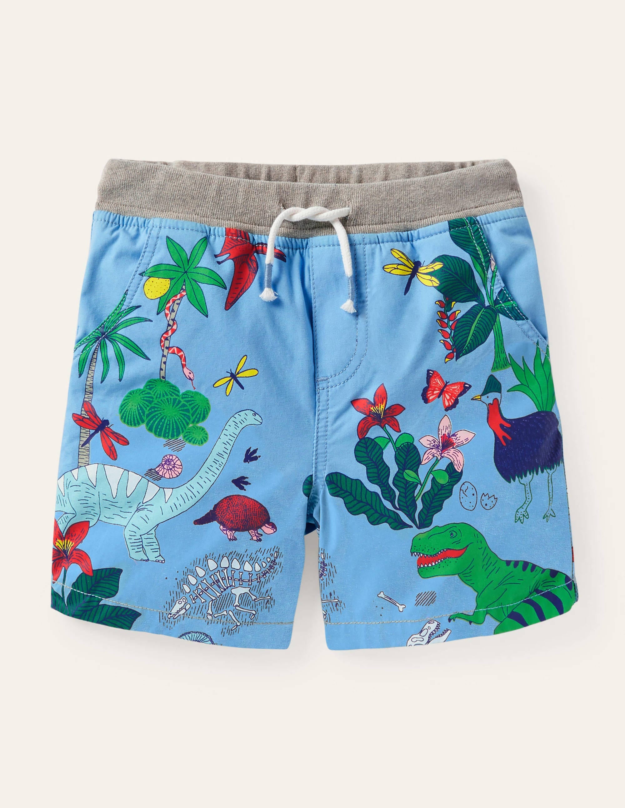 Holiday Shorts-Surfboard Blue Dino Island - Image 1