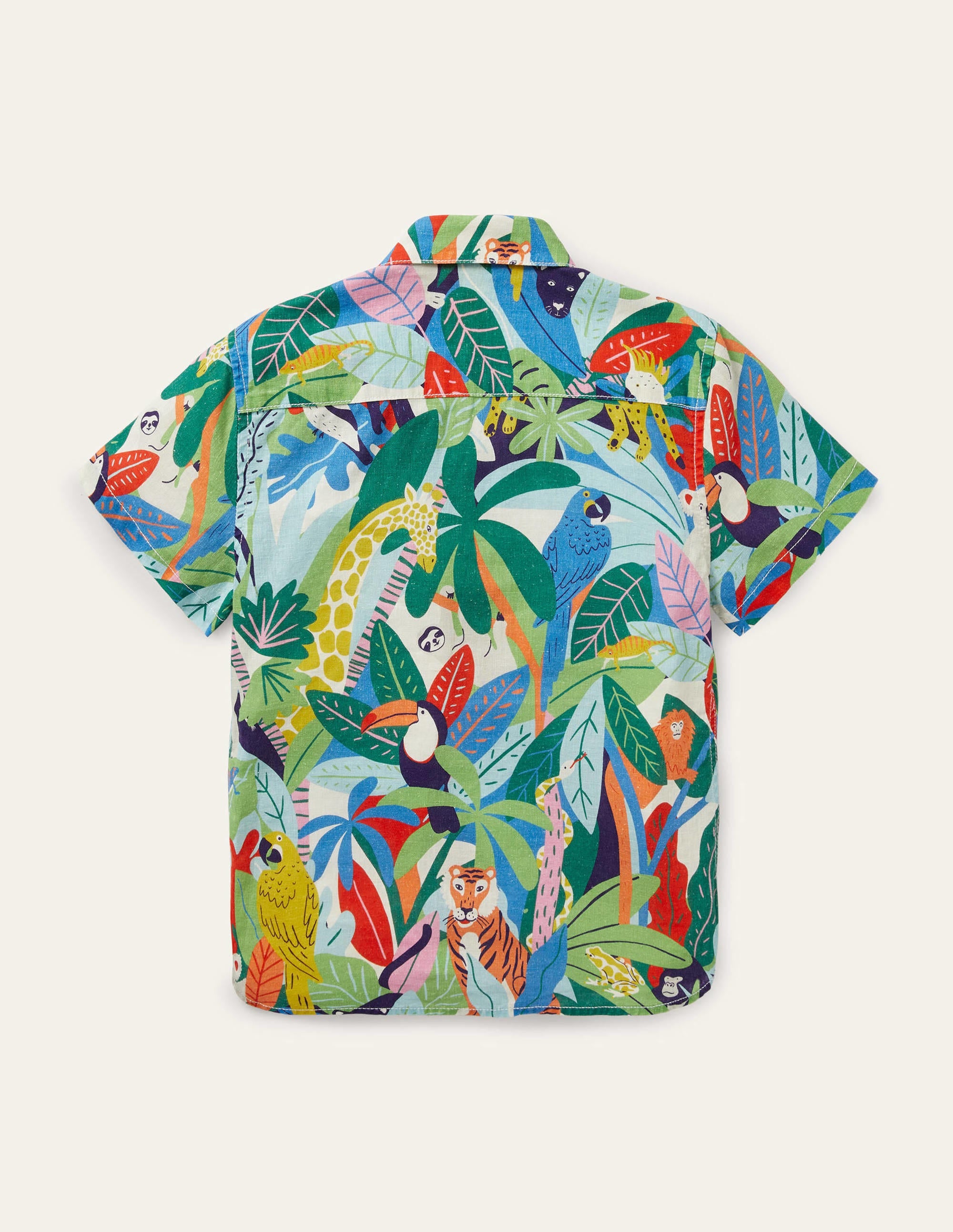 Cotton Linen Shirt-Multi Jungle - Image 2