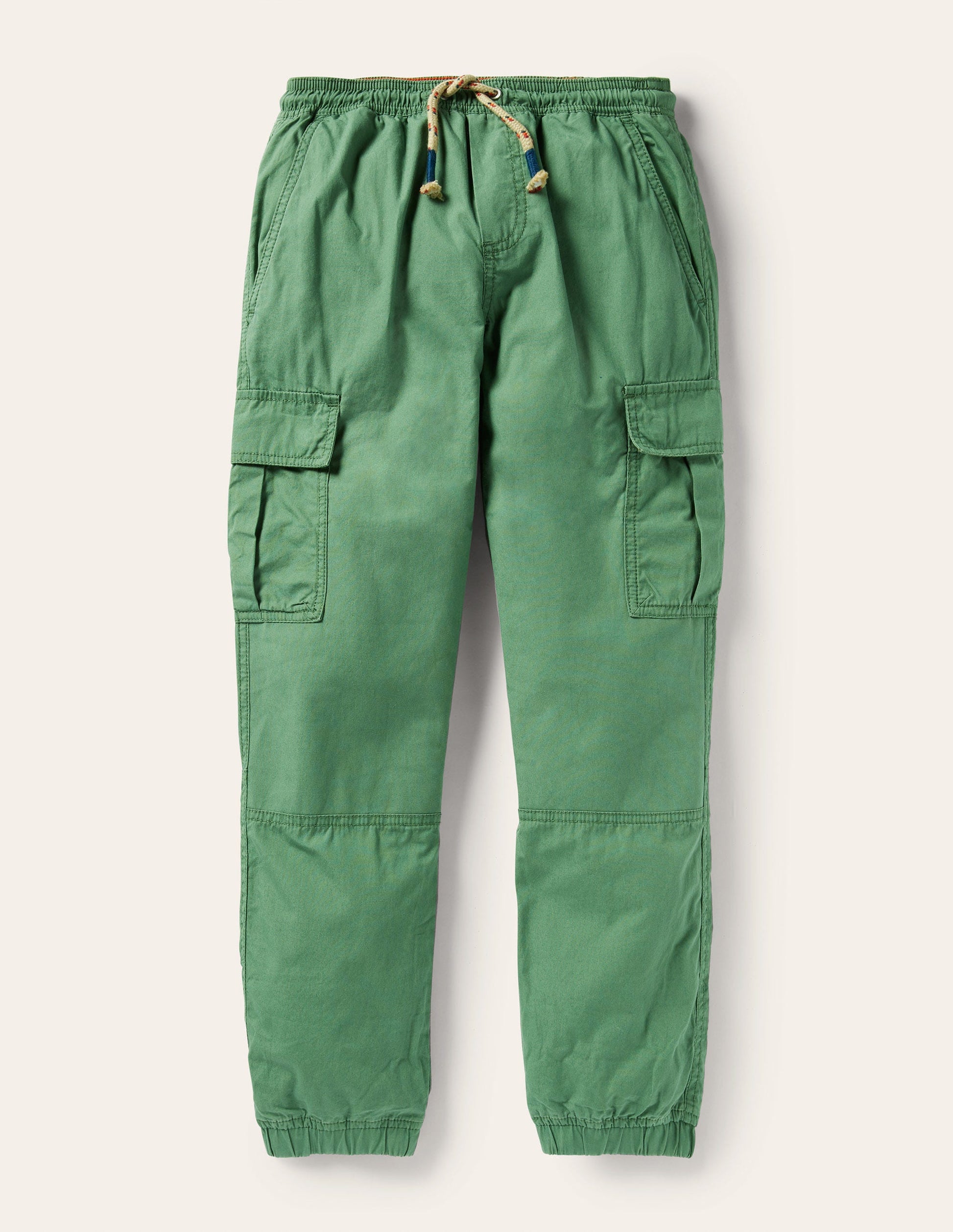 Lined Utility Cargo Trousers-Rosemary Green-1