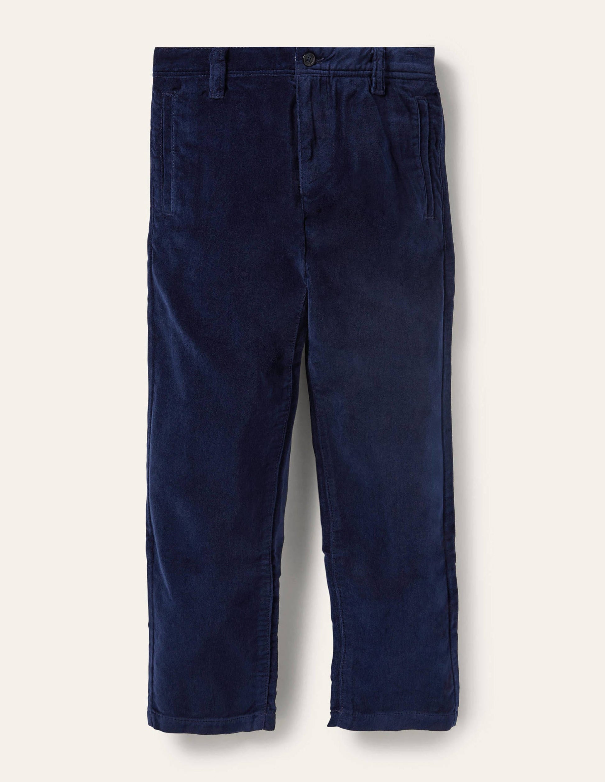Smart Velvet Trousers-College Navy-1