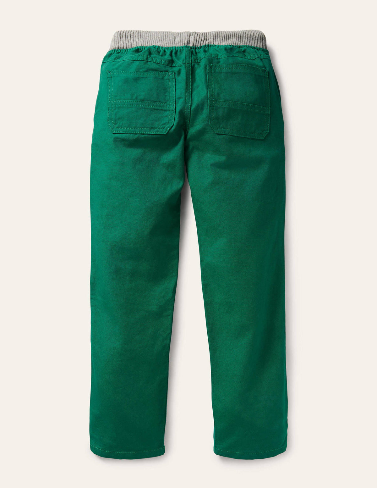 Appliqué Pull-on Trousers-Forest Green Woodland - Image 2