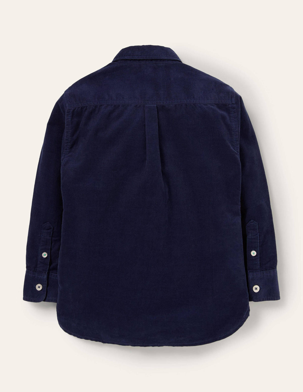 Embroidered Cord Shirt-College Navy Animals-2