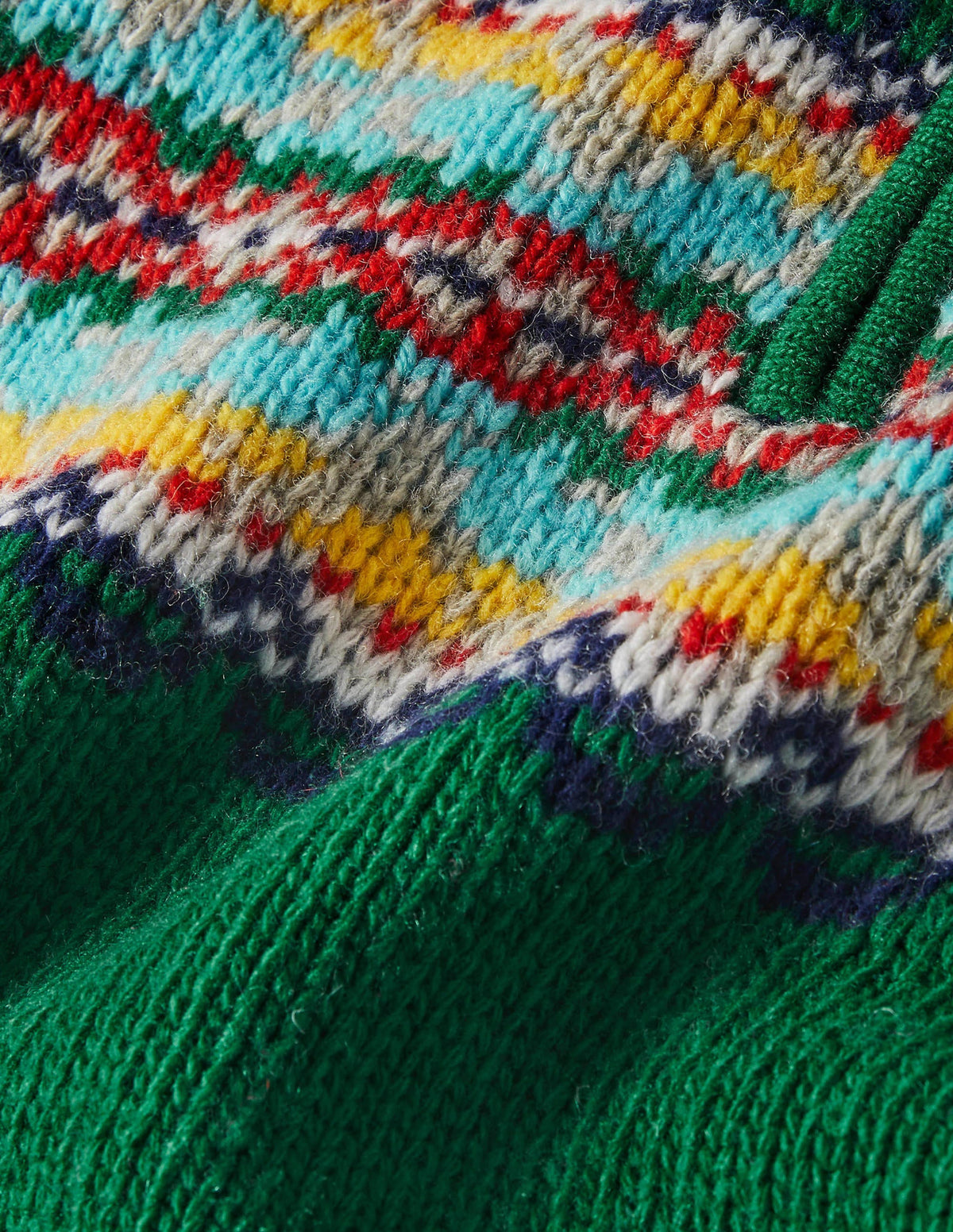 Half-zip Jumper-Highland Green Fair Isle - Image 3