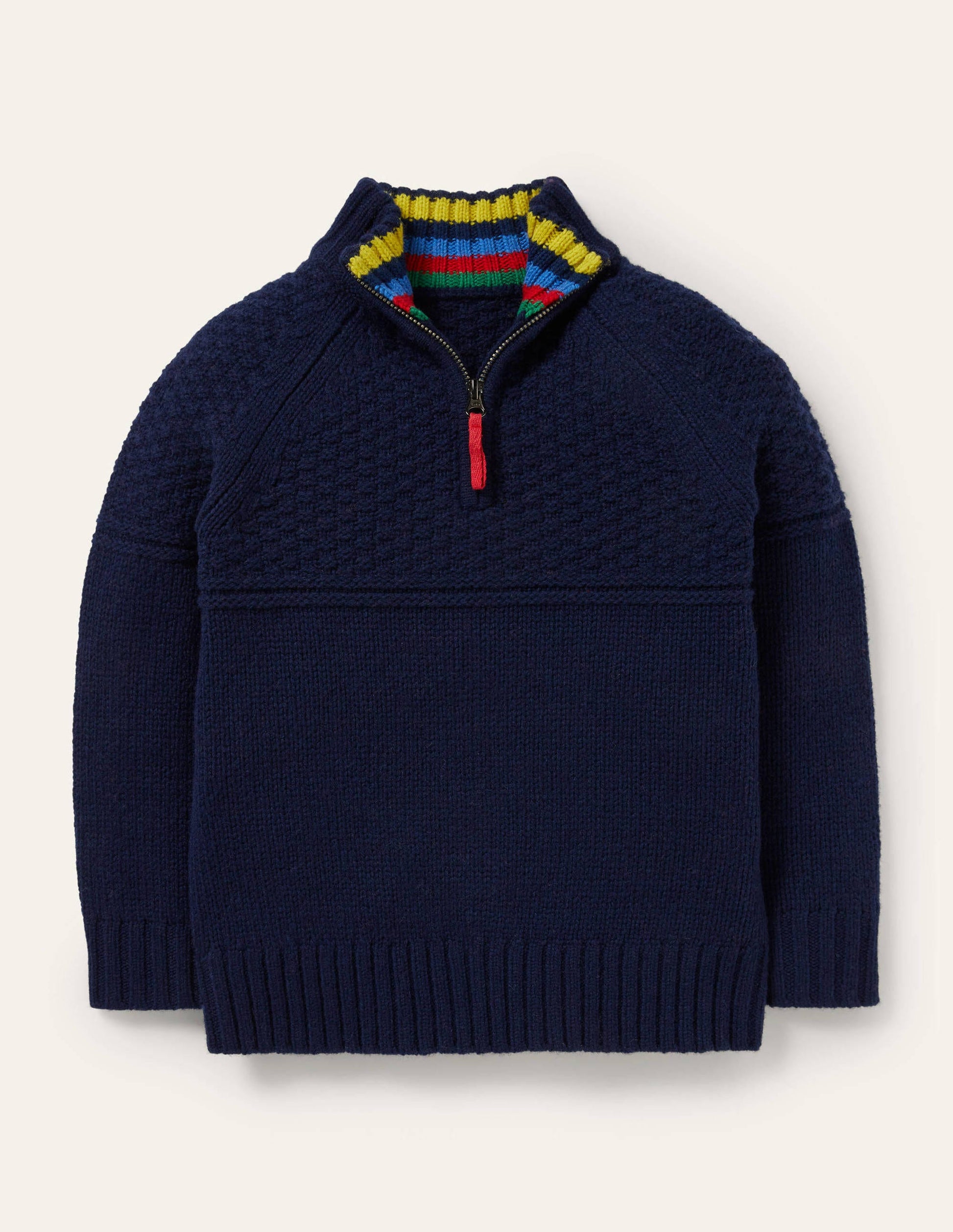 Half-zip Jumper-College Navy-1