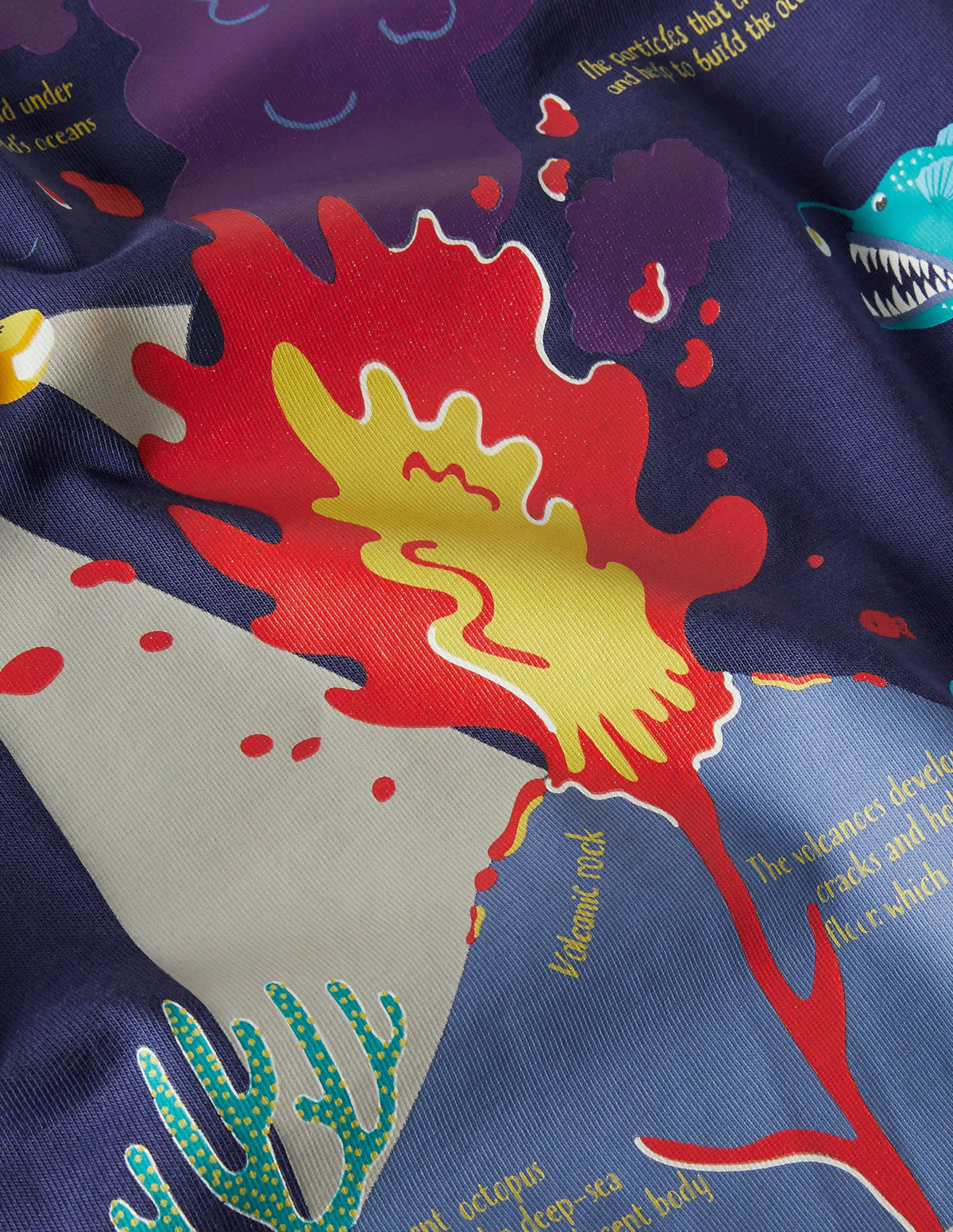 Glowing Scene T-shirt-Starboard Blue Water Volcano - Image 3