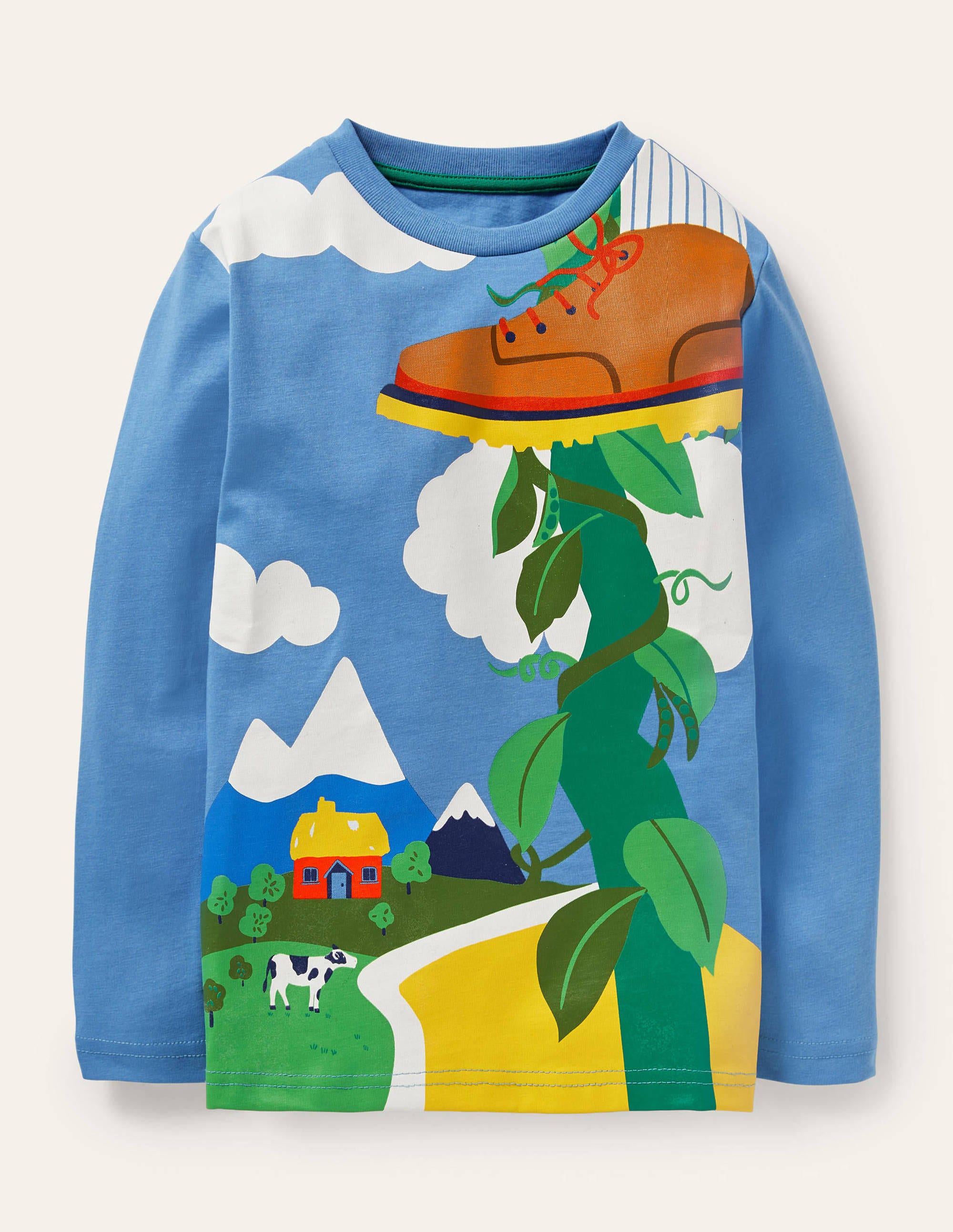 Graphic Fairytale T-shirt-Bluebell Beanstalk - Image 1