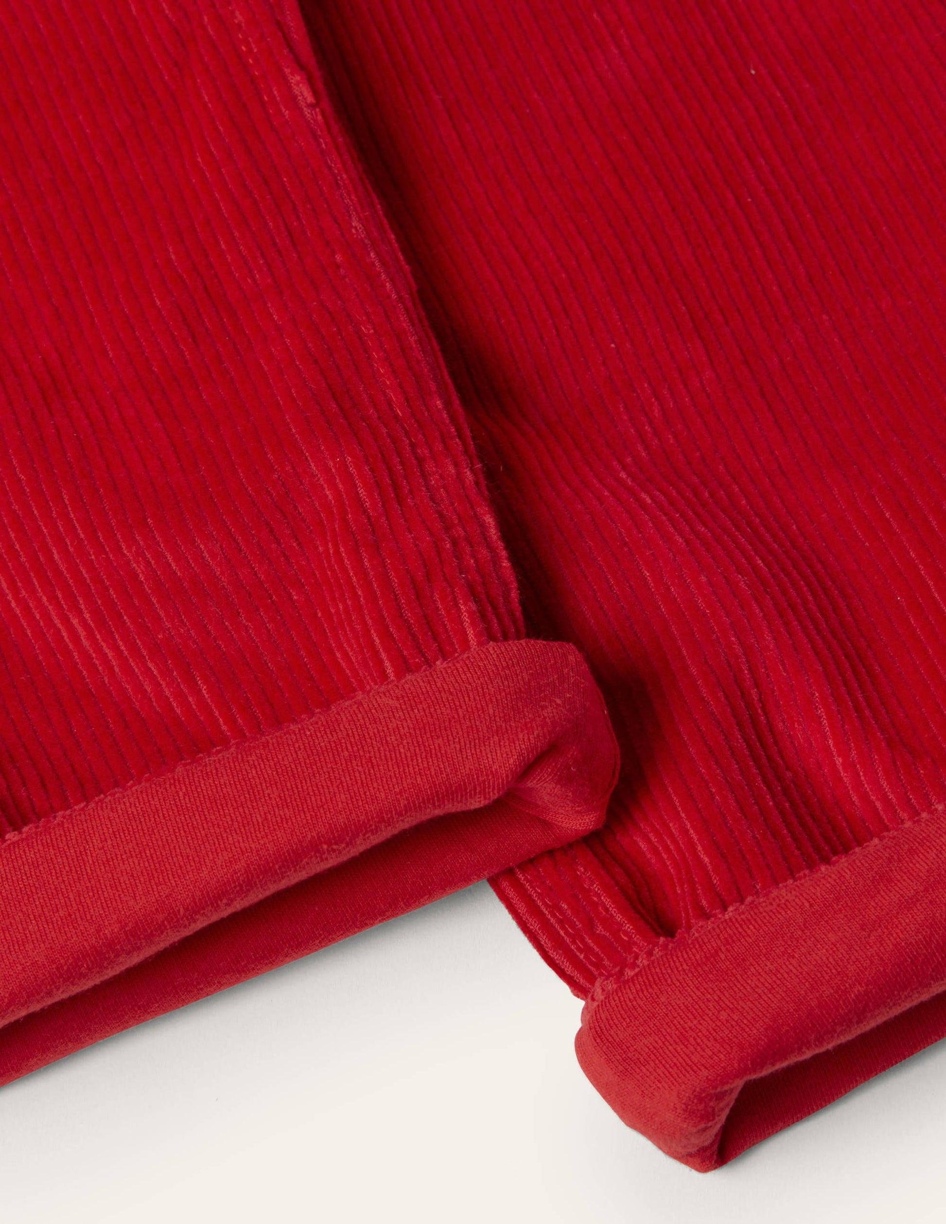 Cosy Lined Cord Trousers-Rockabilly Red-4