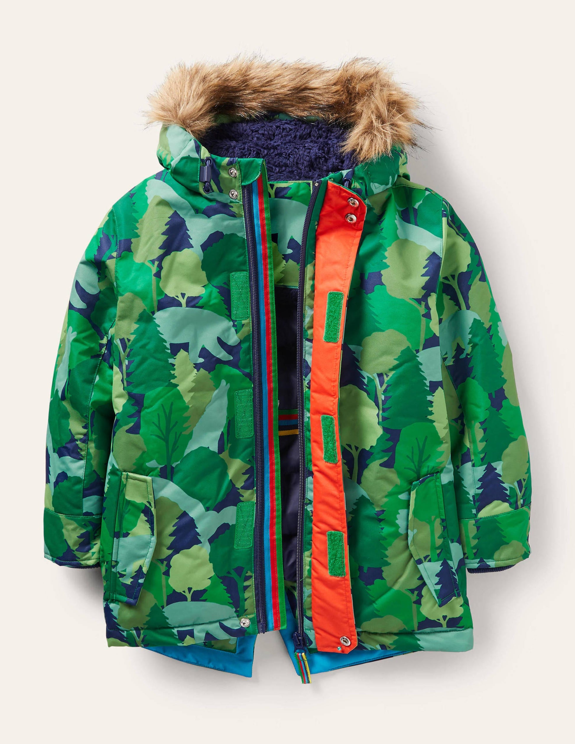 Waterproof 4-in-1 Parka-Forest Woodland Camo-5