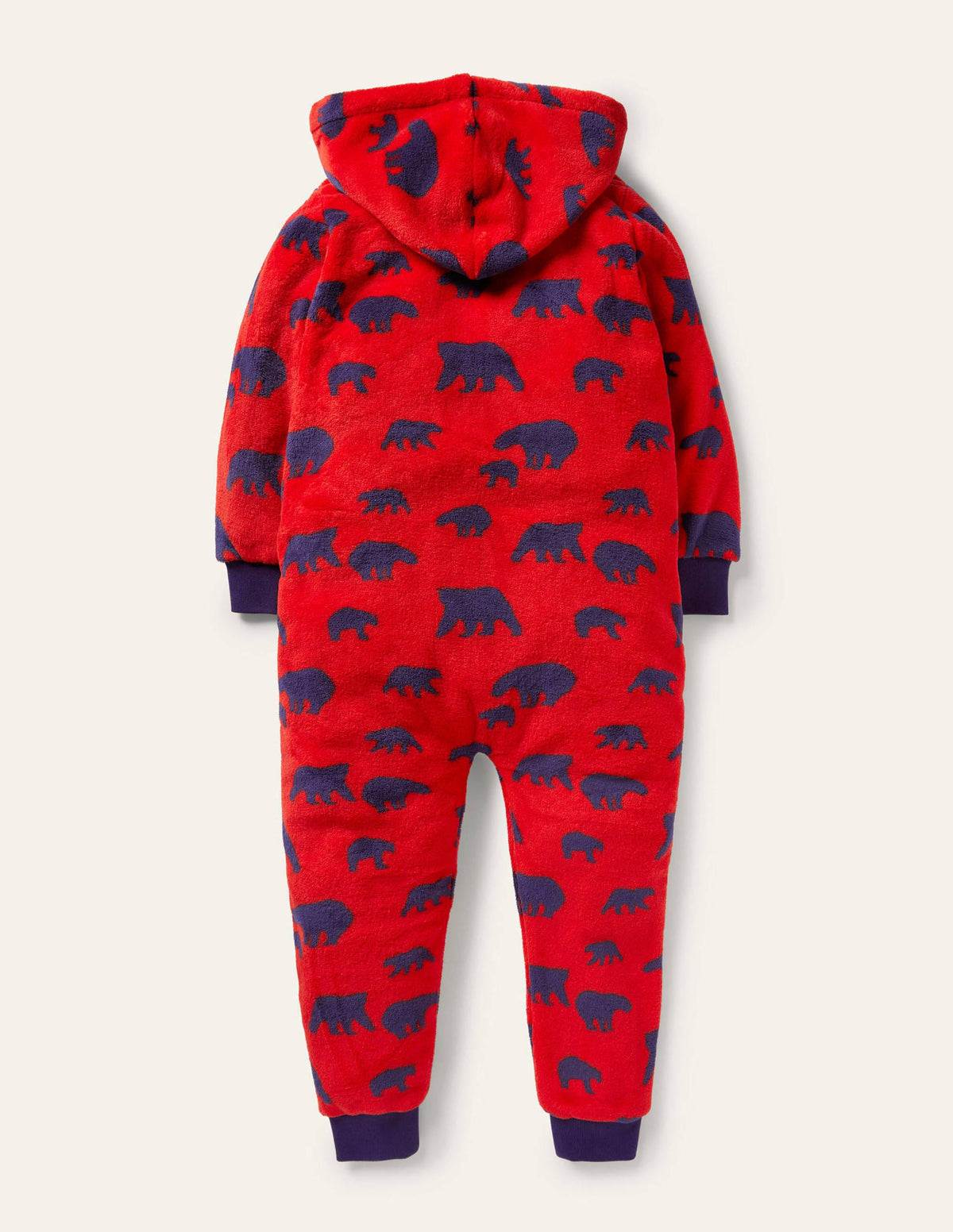 Cosy Fleece All-In-One-Rockabilly Red Bears-2