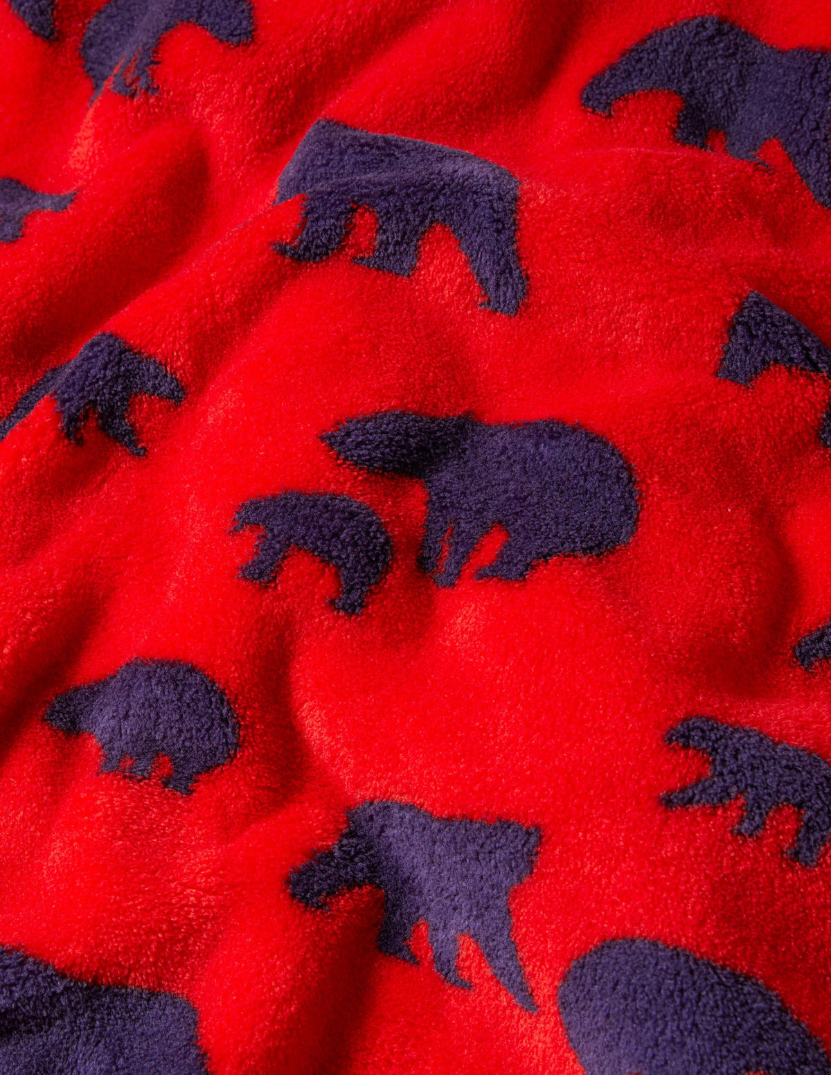 Cosy Fleece All-In-One-Rockabilly Red Bears - Image 3