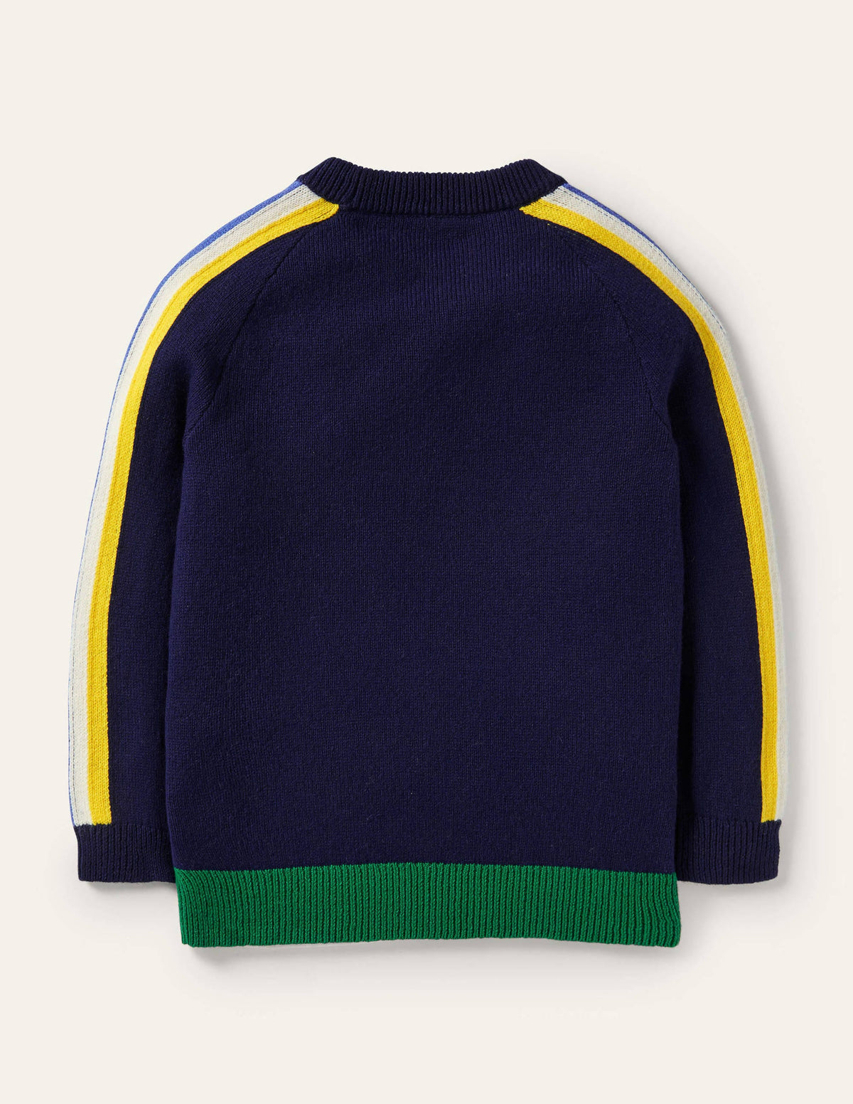 Graphic Dragon Crew Jumper-College Navy Rainbow Castle - Image 2