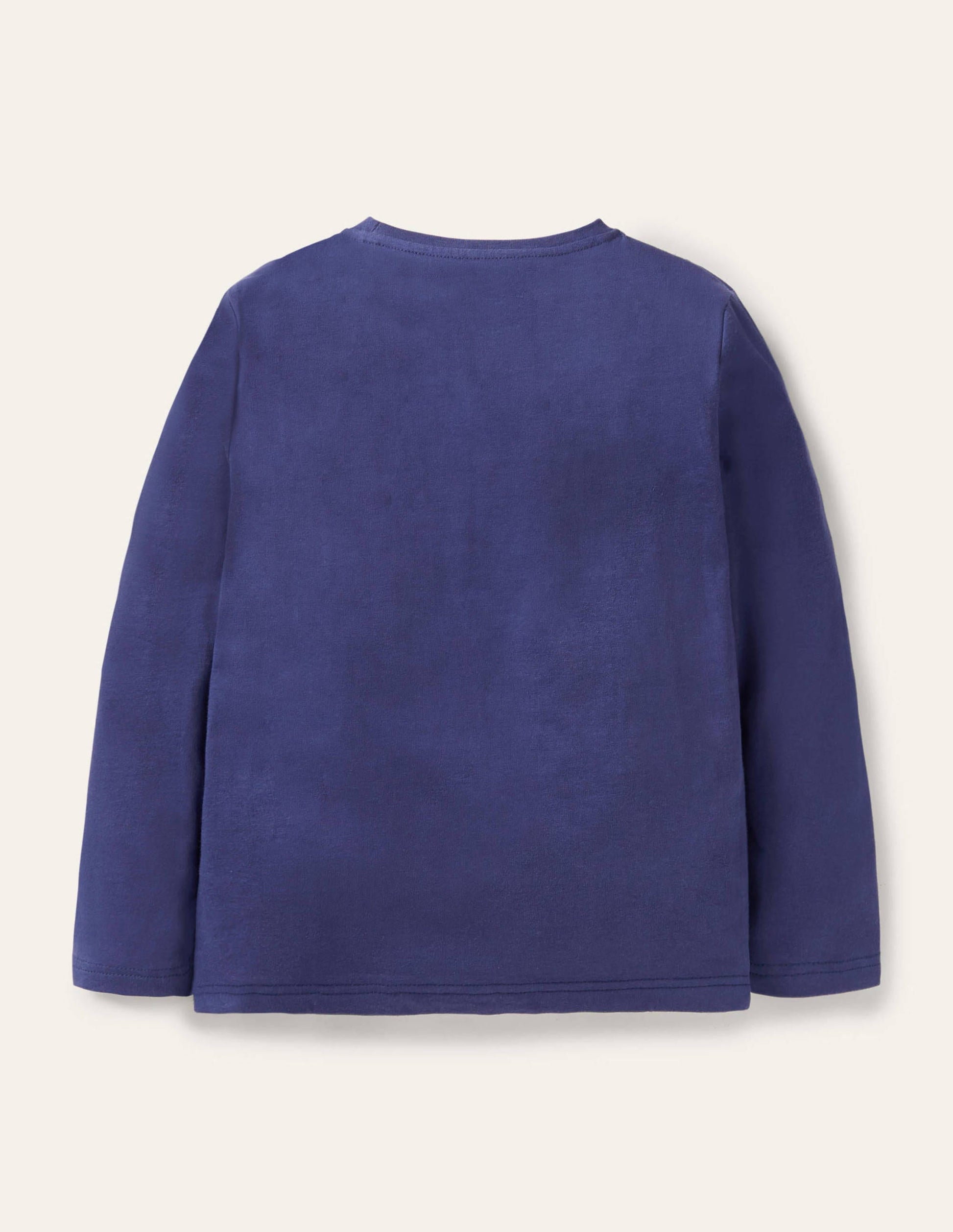 Halloween Appliqué T-shirt-College Navy Sprout-2