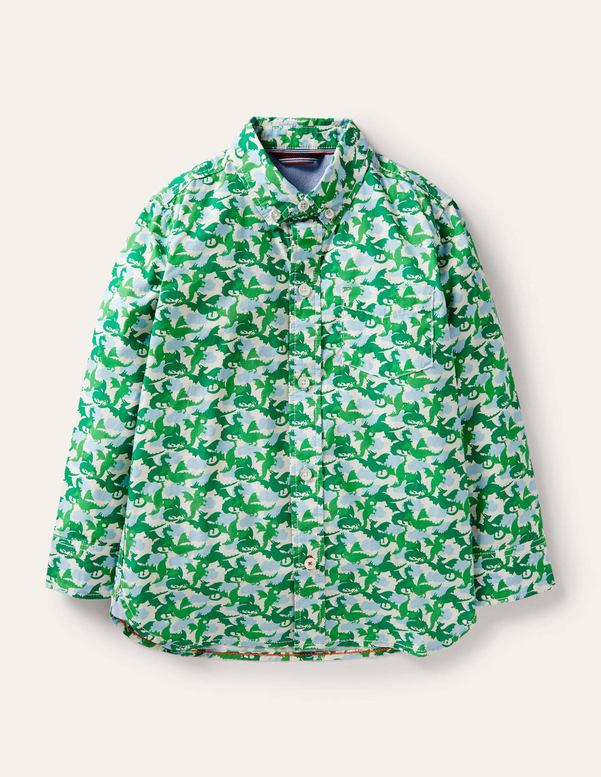 Printed Party Shirt-Highland Green Dragons-1