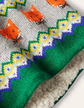 Cosy Fox Fair Isle Snood-Forest Green