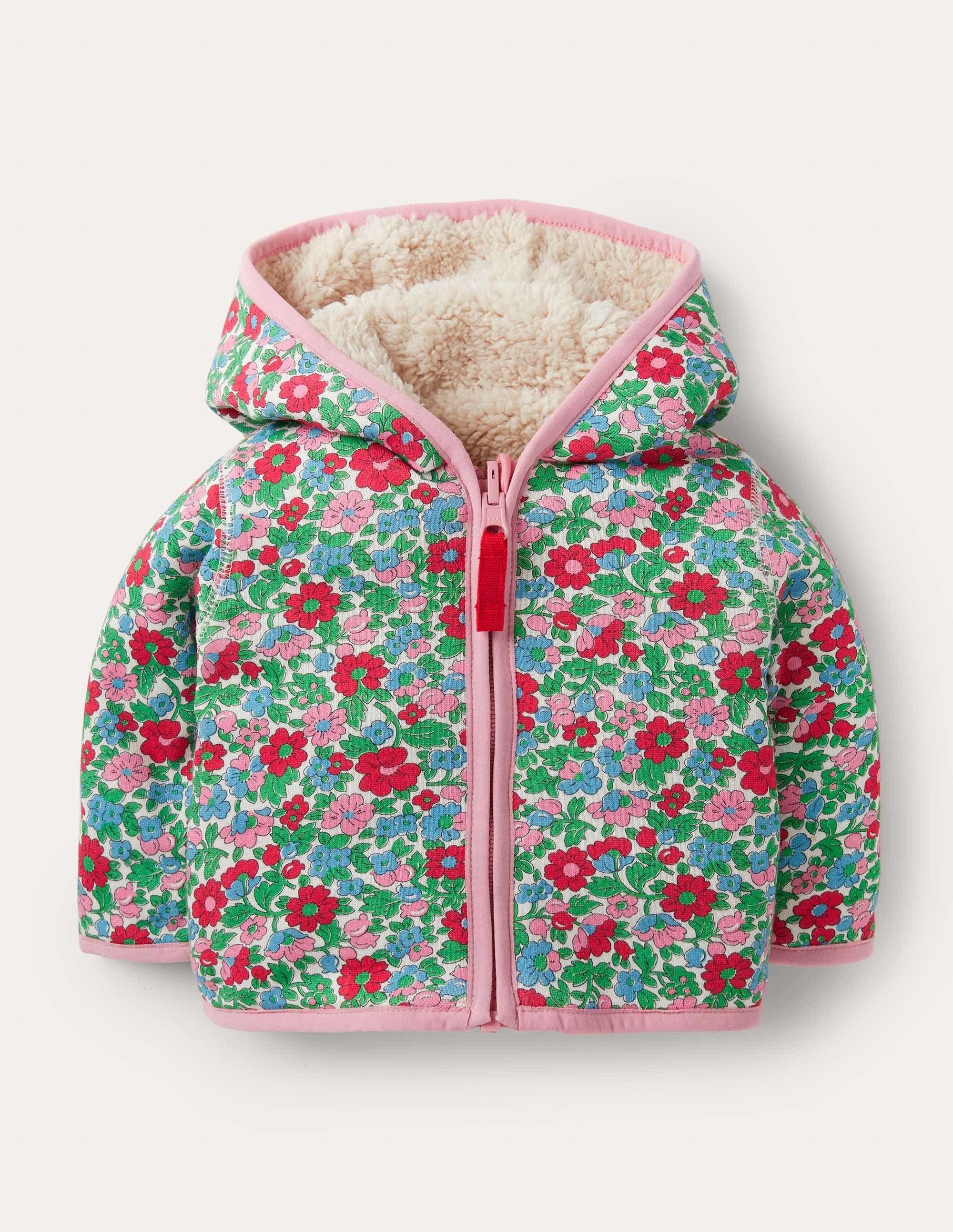 Floral Reversible Jacket-Ivory Vintage Bloom - Image 1