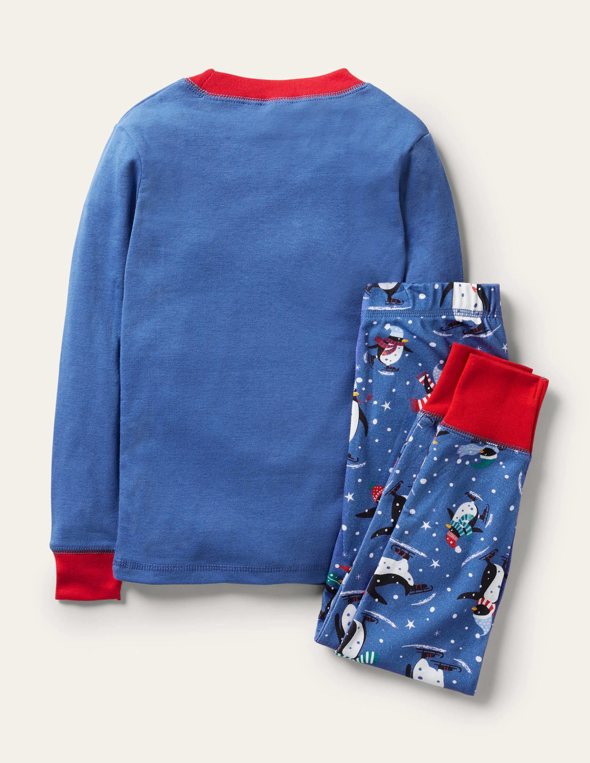 Snug Long John Pyjamas-Elizabethan Blue Penguins - Image 2