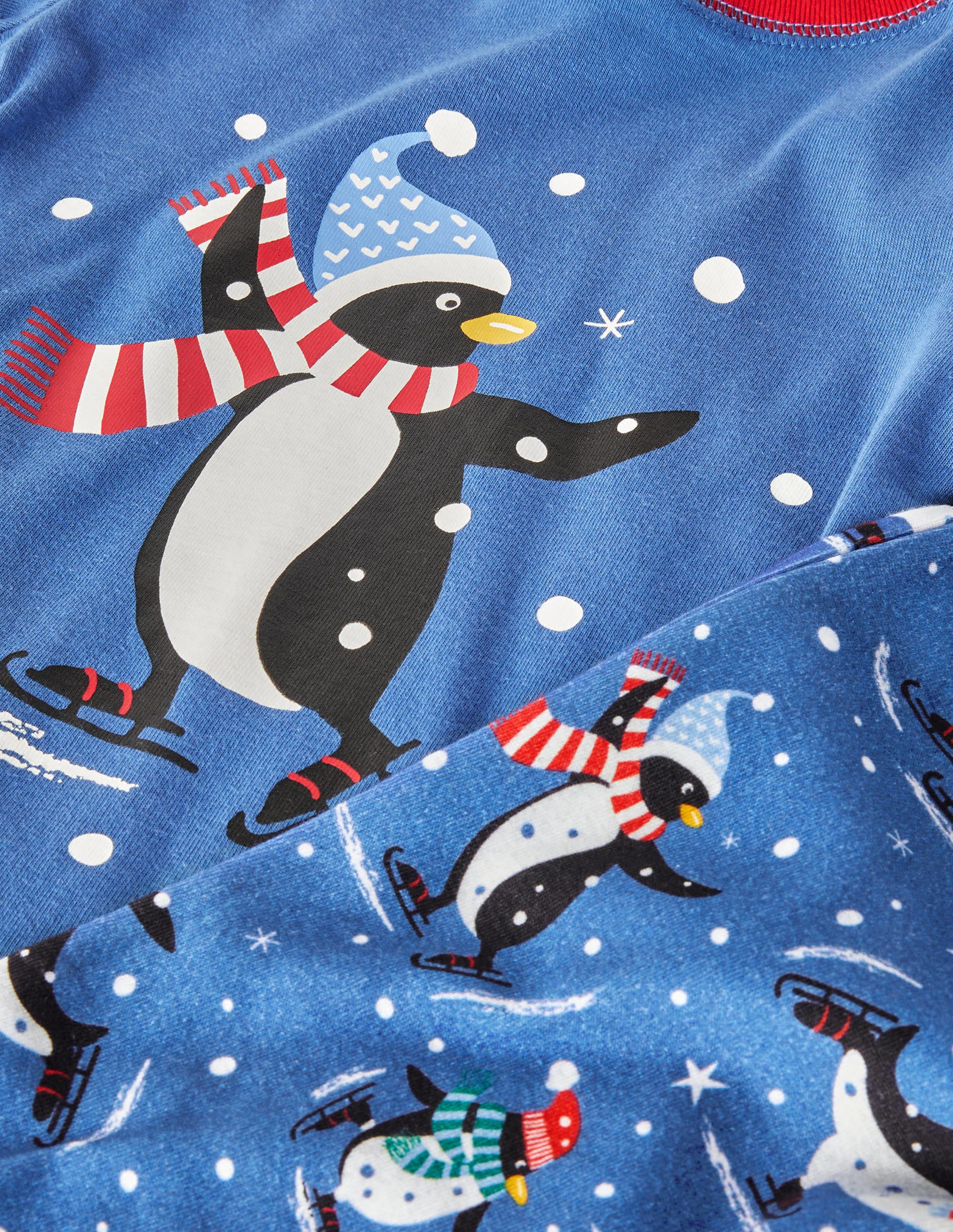 Snug Long John Pyjamas-Elizabethan Blue Penguins - Image 3