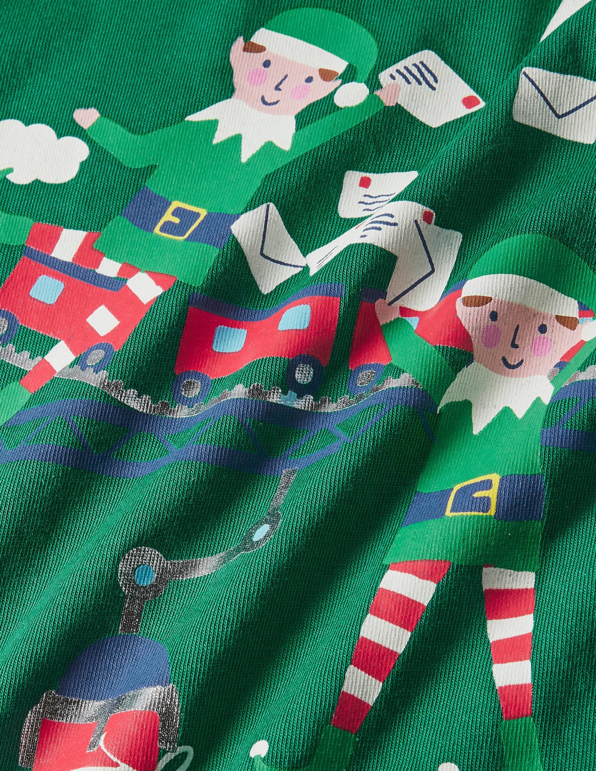 Christmas Deliveries T-shirt-Highland Green Elf Factory - Image 3