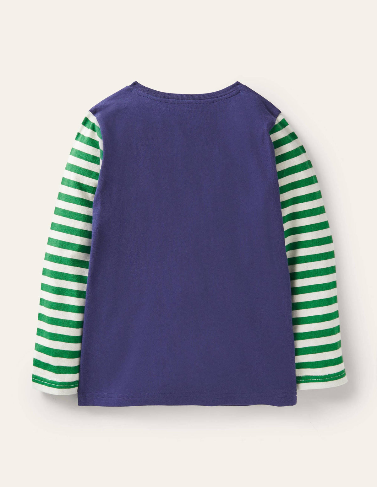 Festive Appliqué Tee-Starboard Blue Animal Friends-2
