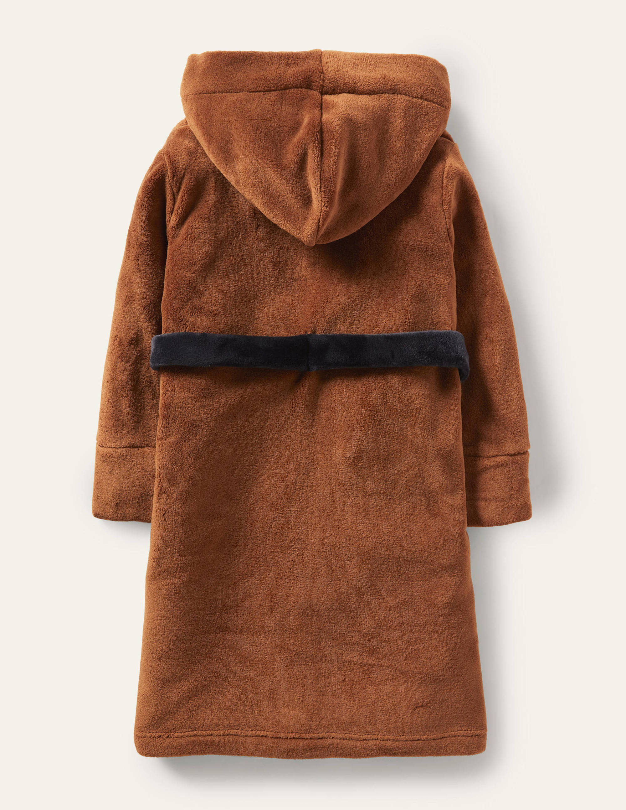 Cosy Appliqué Dressing Gown-Dark Brown Bear - Image 2