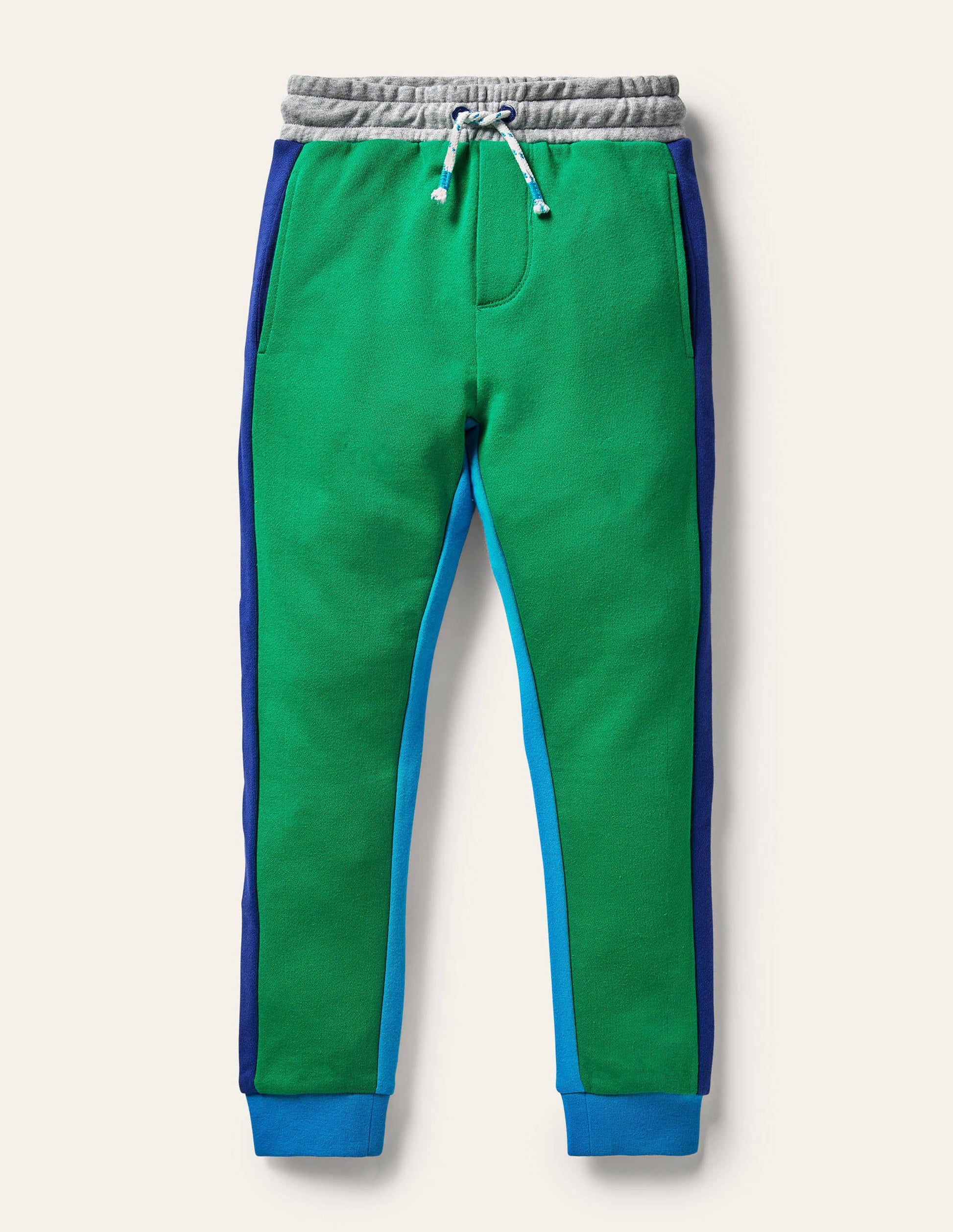 Contrast Leg Joggers-Green Pepper/Moroccan Blue-3