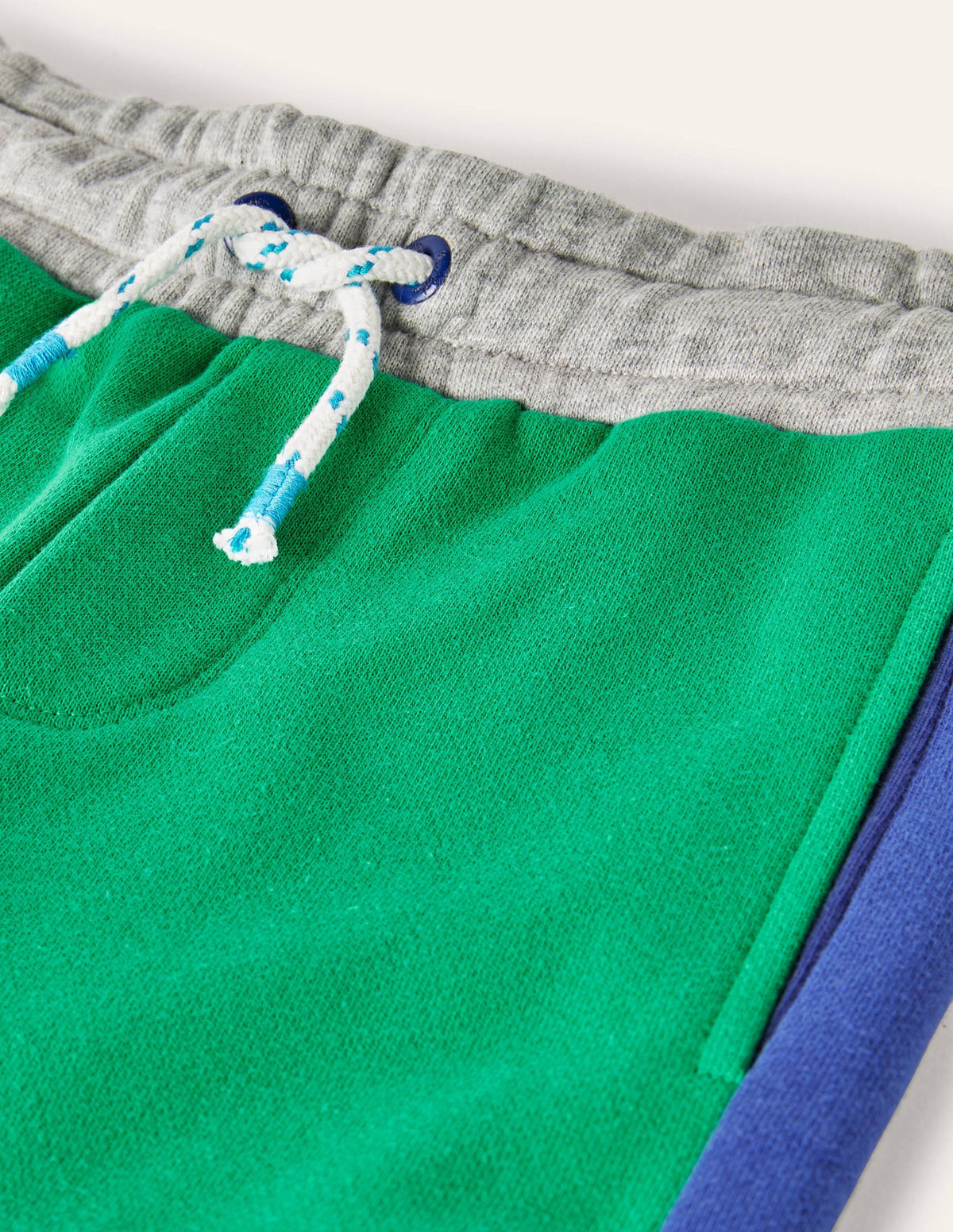 Contrast Leg Joggers-Green Pepper/Moroccan Blue - Image 5