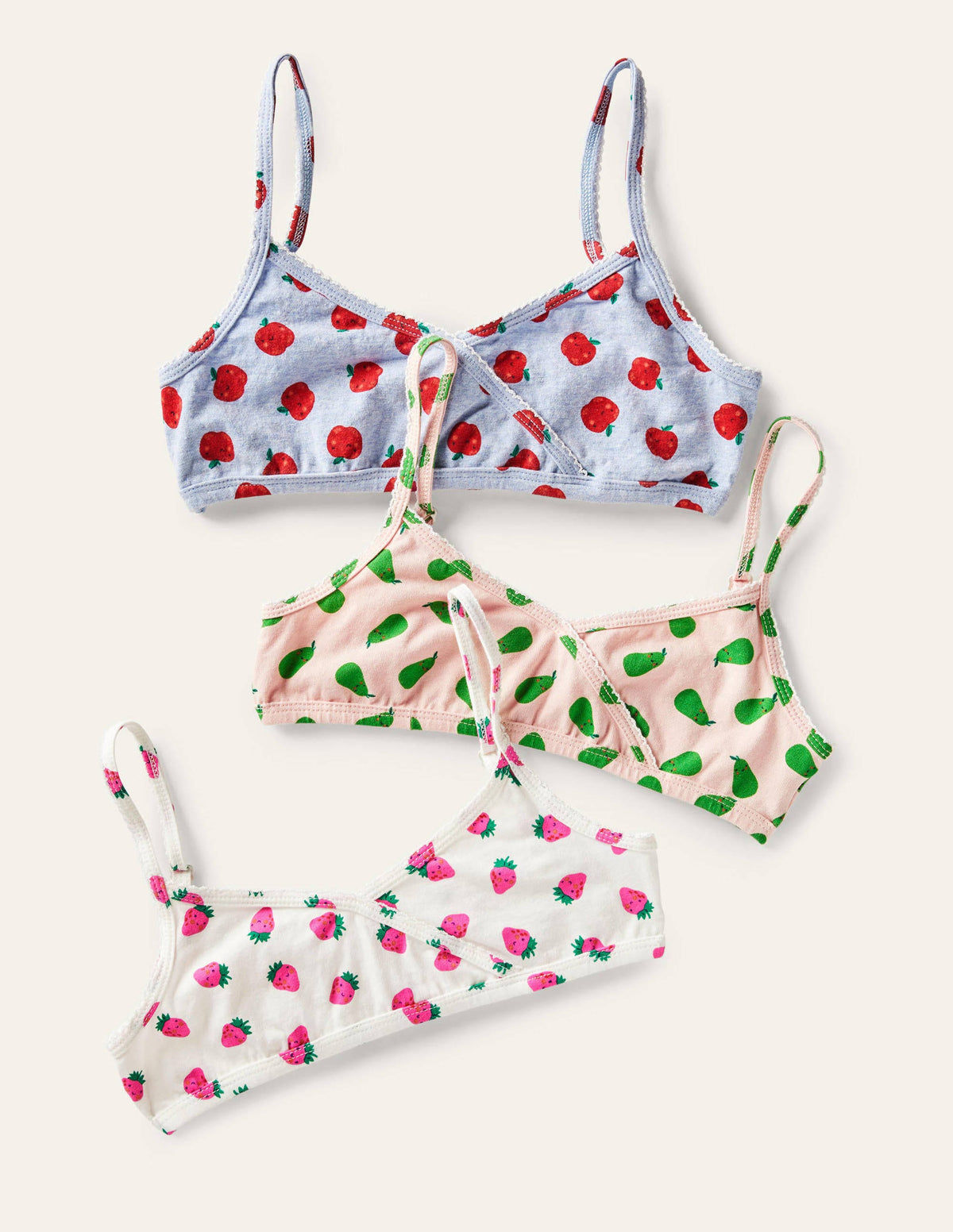 Crossover Crop Tops 3 Pack-Multi Fruit - Image 1