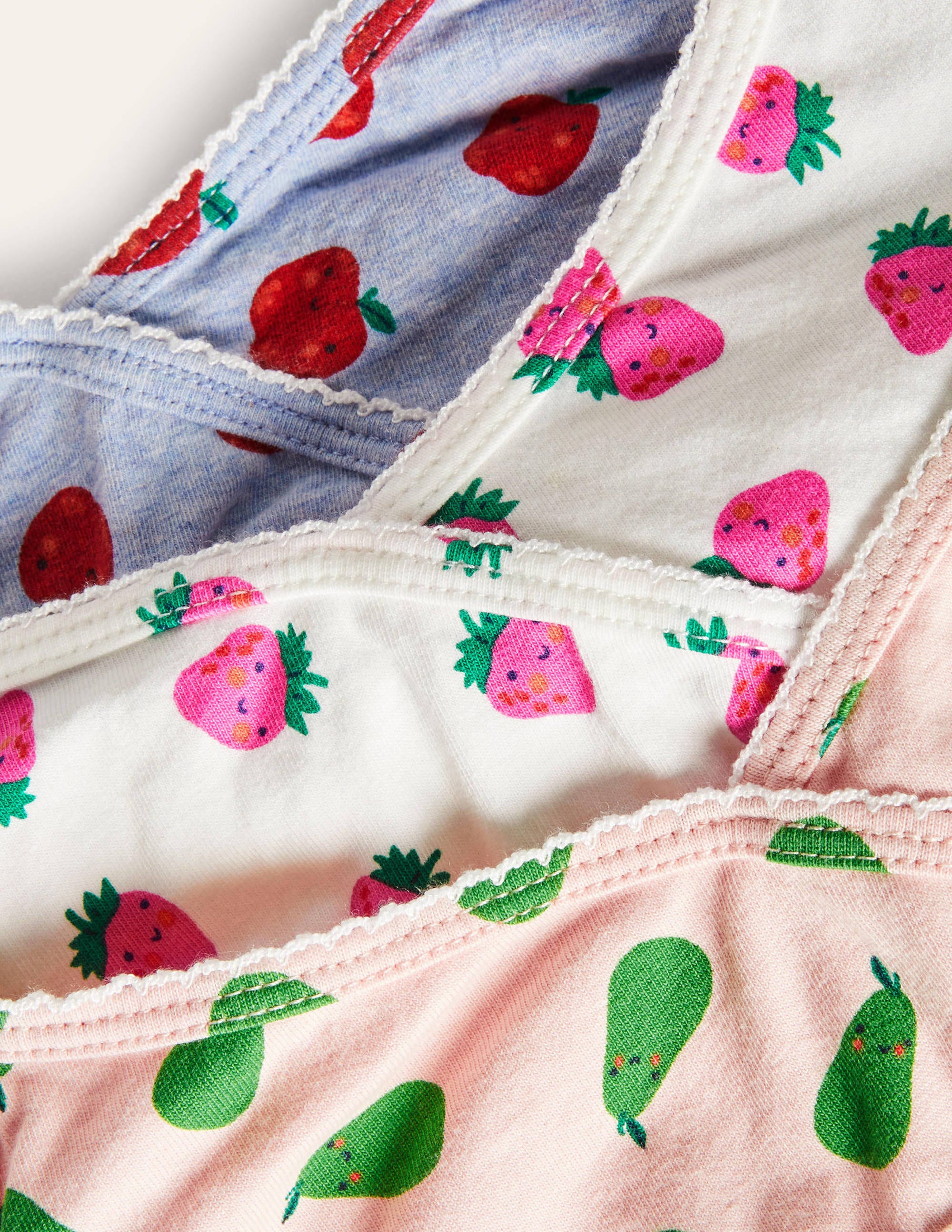 Crossover Crop Tops 3 Pack-Multi Fruit - Image 2