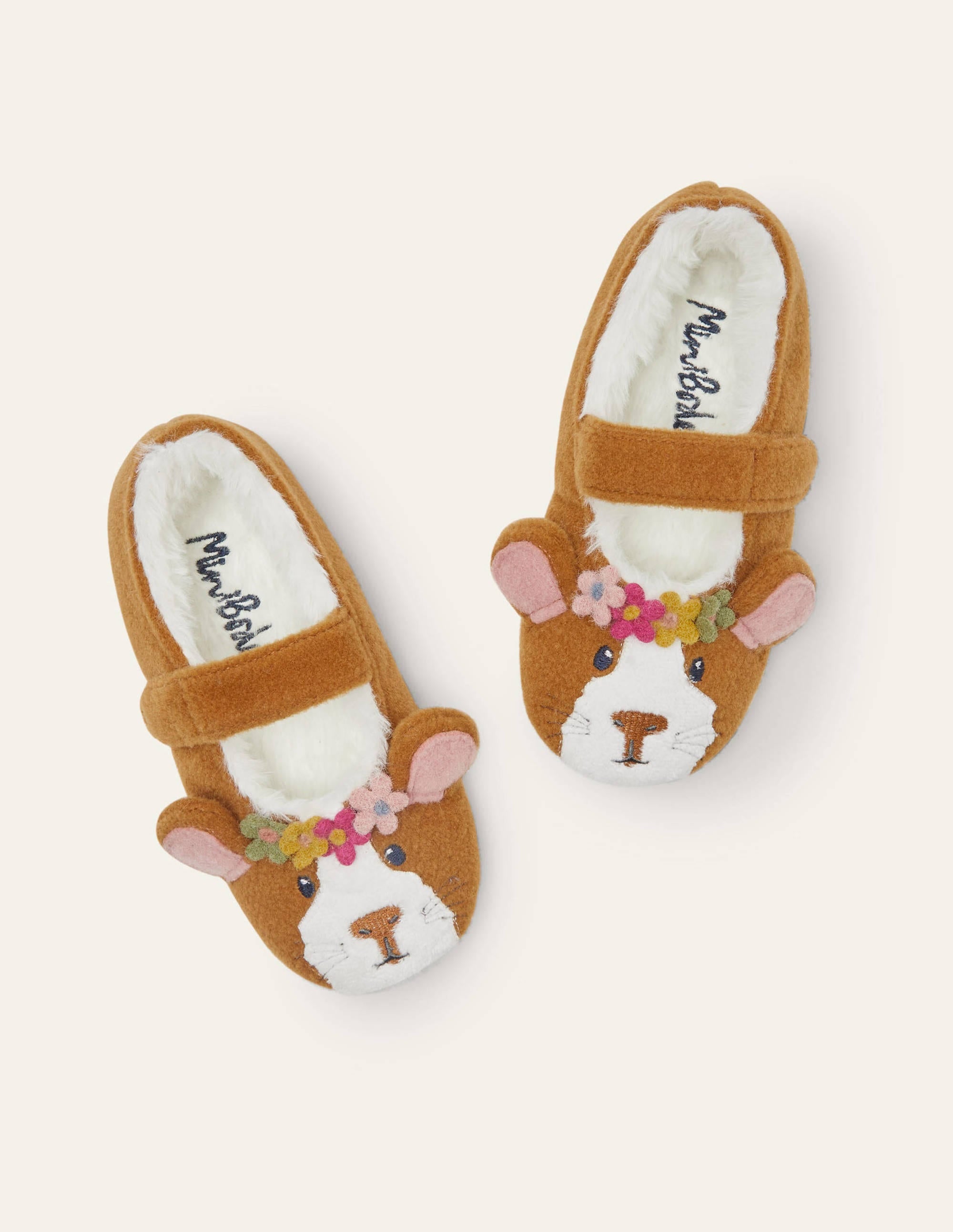 Novelty Slippers-Brown Guinea Pig - Image 1