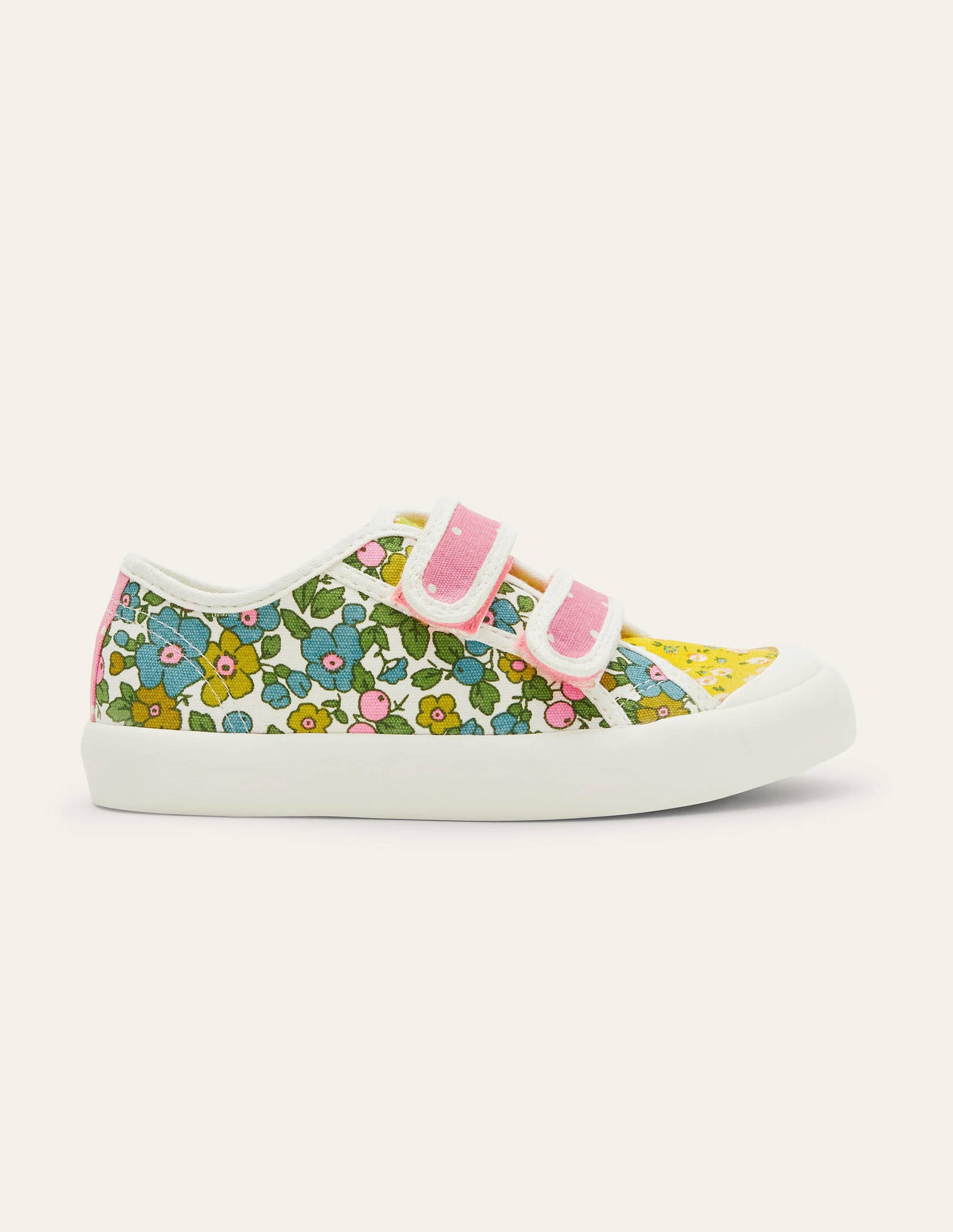 Hotch Potch Canvas Trainers-Multi Floral-2