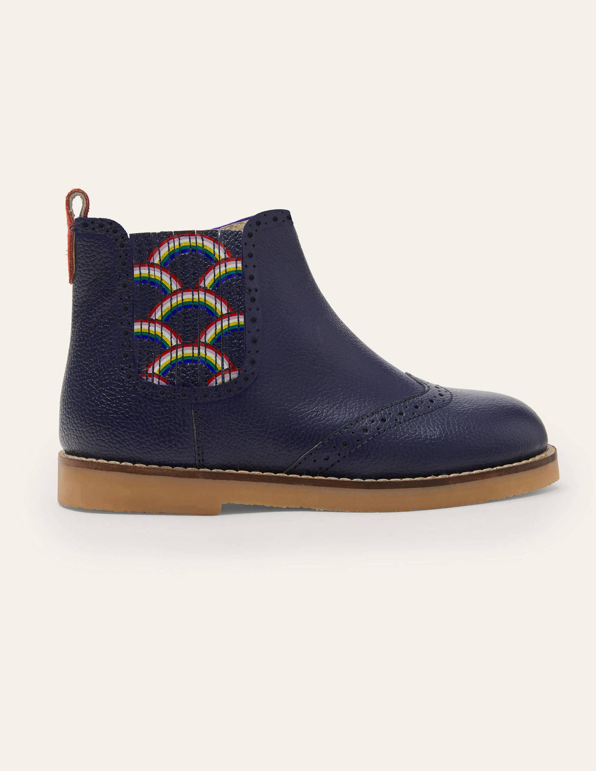 Leather Chelsea Boots-College Navy-2